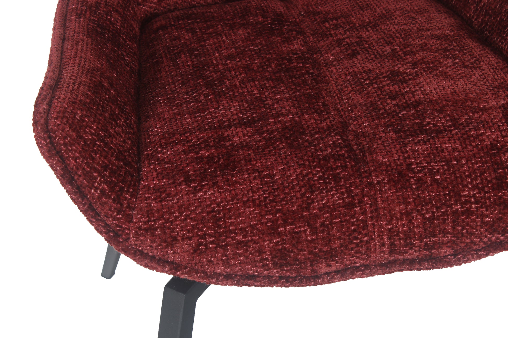 CEO 180 Degree Return Swivel Upholstered Dining Chair in Cherry (Set of 2) - Ornate Home