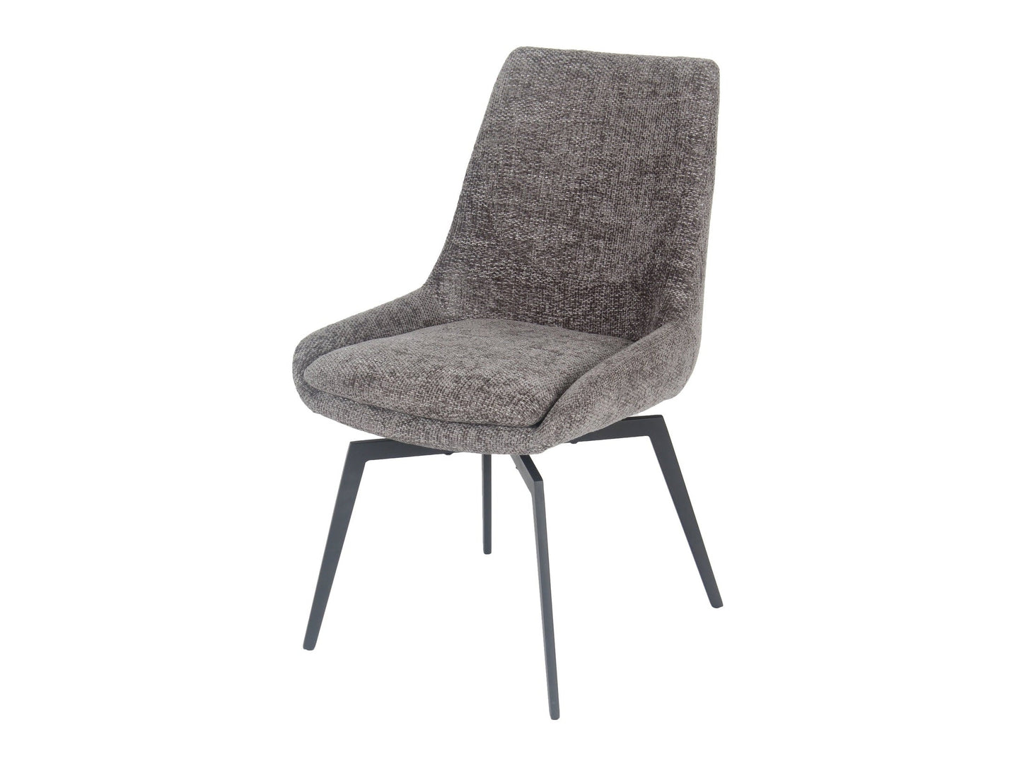 CEO 180 Degree Return Swivel Upholstered Dining Chair in Oyster (Set of 2) - Ornate Home