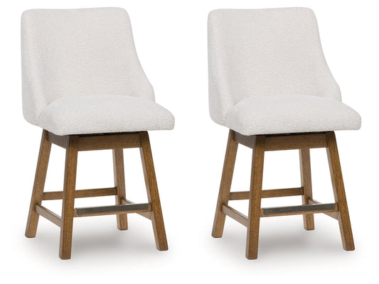 Cabalynn Counter Height Barstool (Set of 2)- Viva Furn