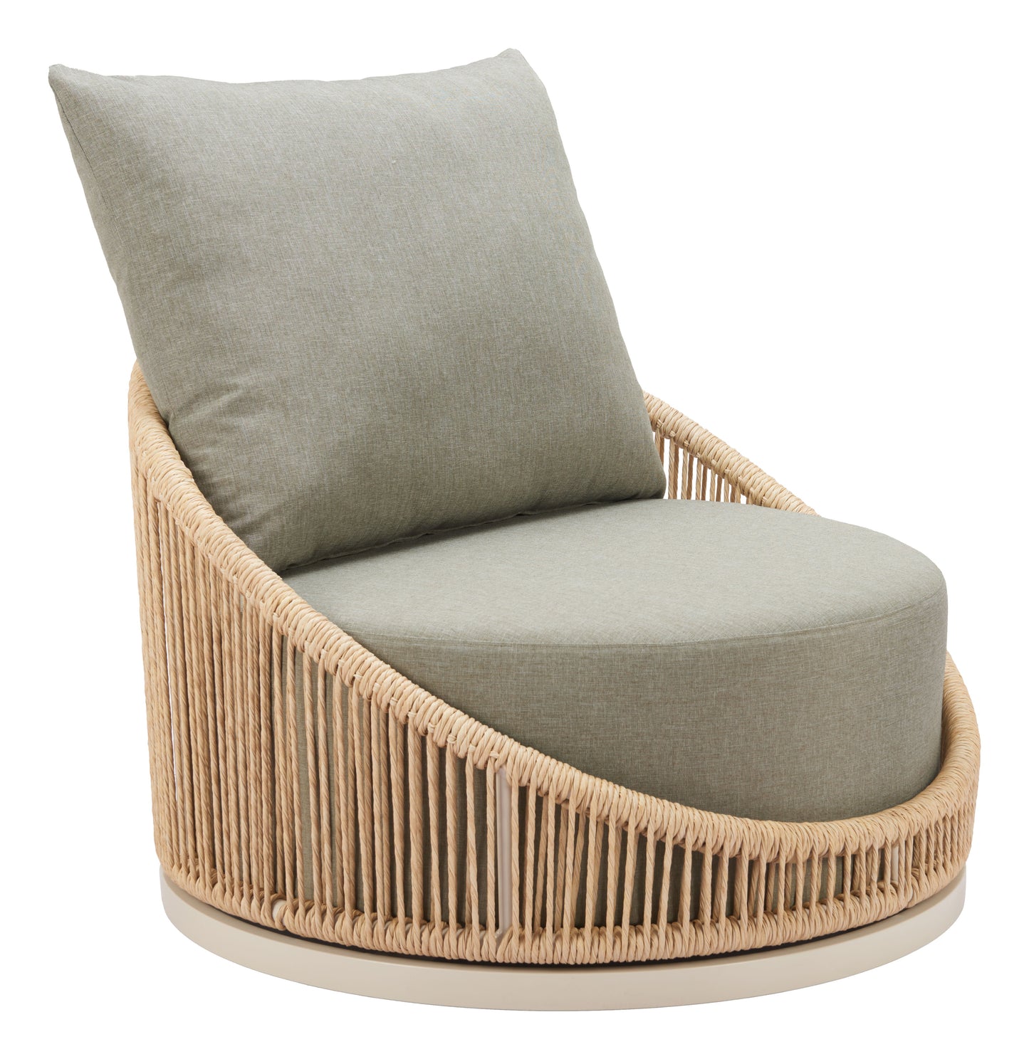Cabana Multicolor Outdoor Swivel Chair - Ornate Home