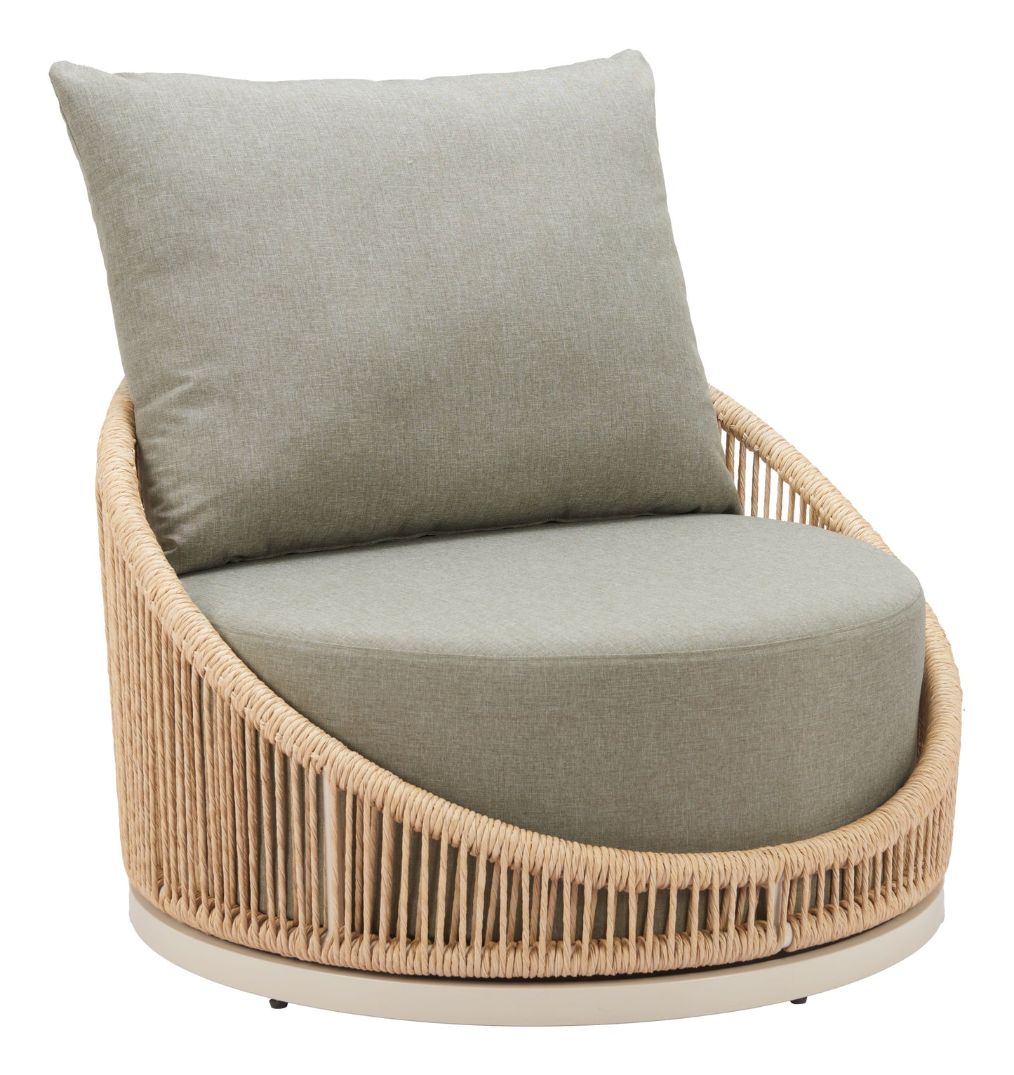 Cabana Multicolor Outdoor Swivel Chair - Ornate Home