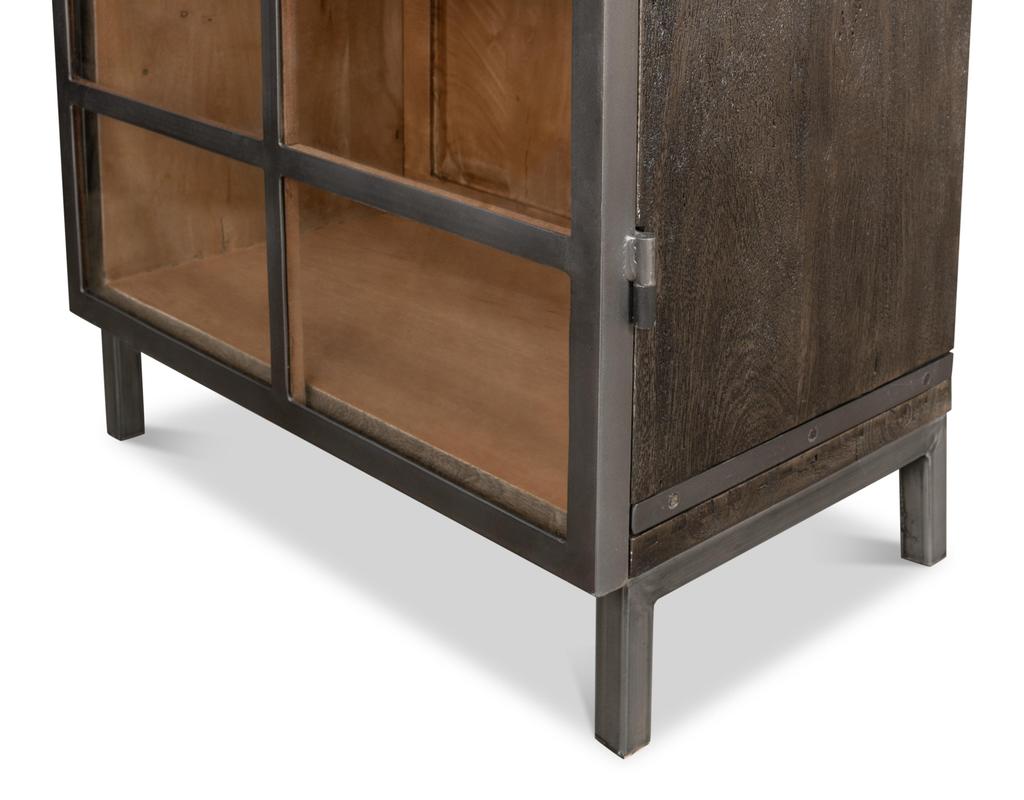 Cabinet of Curiosities Grey A Gem Of A Handle Display Cabinet Right - Ornate Home