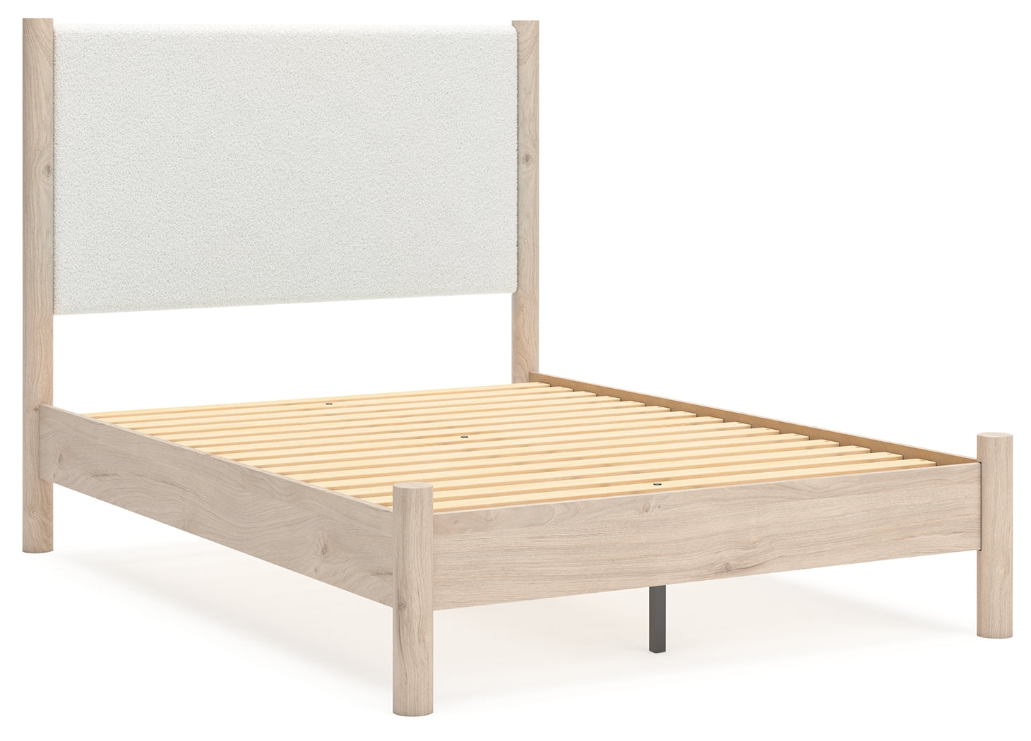 Cadmori Two-tone Full Upholstered Panel Youth Bed- Viva Furn