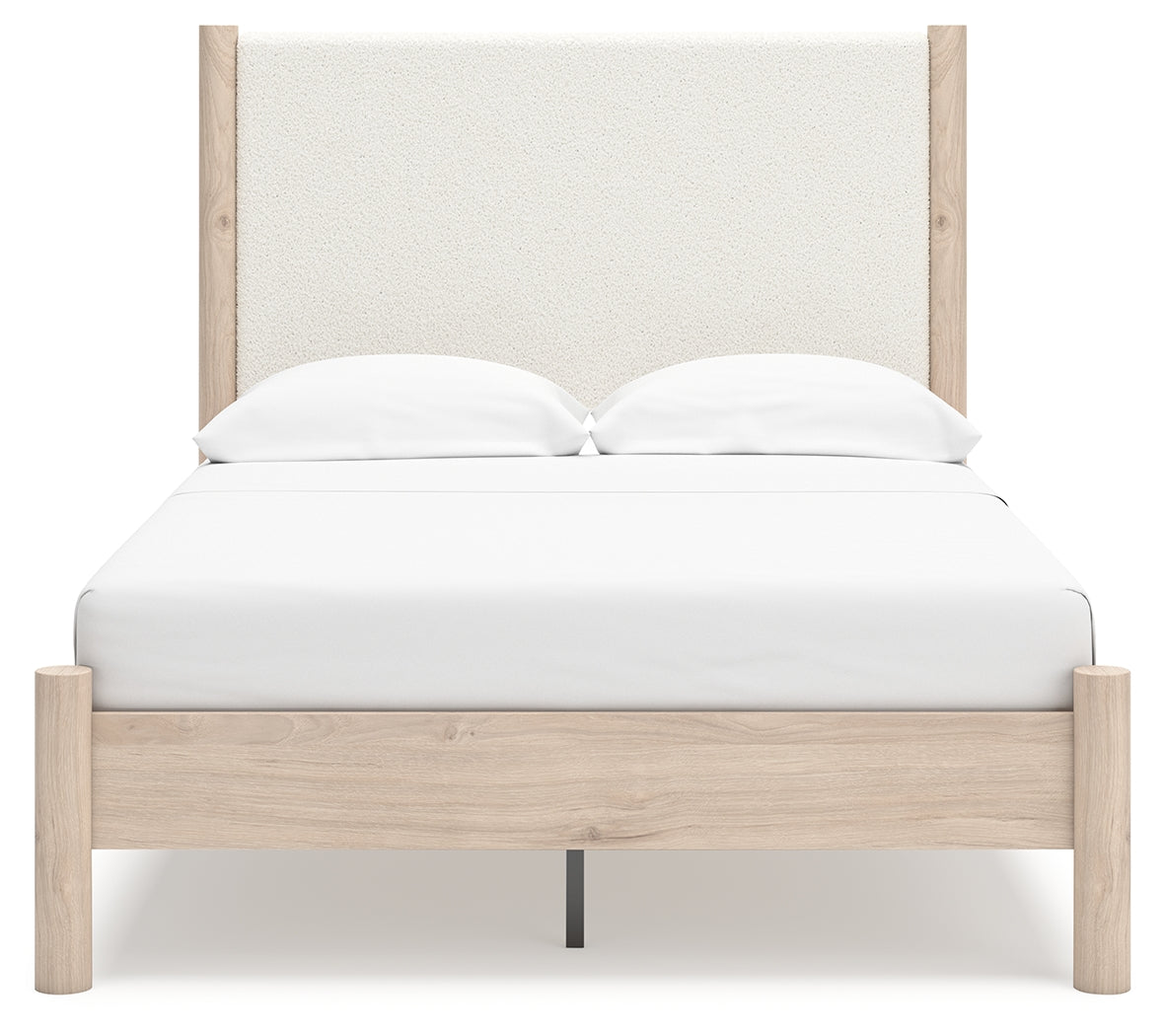 Cadmori Two-tone Full Upholstered Panel Youth Bed- Viva Furn