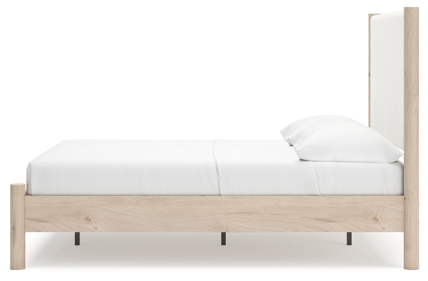 Cadmori Two-tone Full Upholstered Panel Youth Bed- Viva Furn