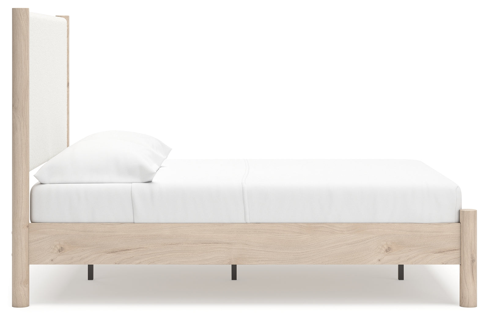 Cadmori Two-tone Full Upholstered Panel Youth Bed- Viva Furn