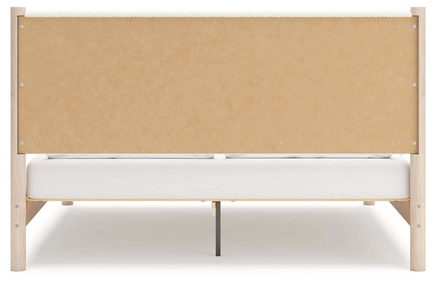 Cadmori Two-tone King Upholstered Panel Bed- Viva Furn
