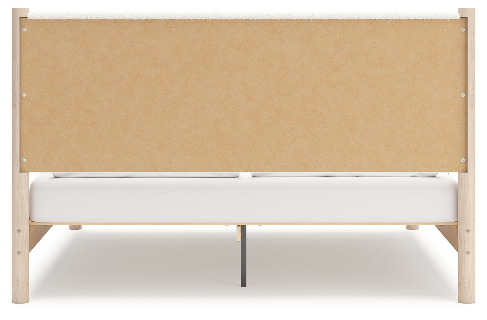 Cadmori Two-tone King Upholstered Panel Bed- Viva Furn