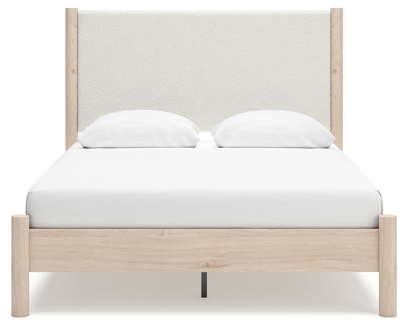 Cadmori Two-tone Queen Upholstered Panel Bed- Viva Furn