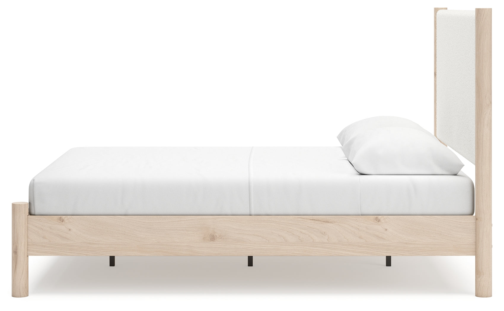 Cadmori Two-tone Queen Upholstered Panel Bed- Viva Furn