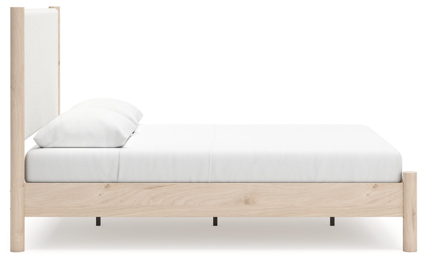 Cadmori Two-tone Queen Upholstered Panel Bed- Viva Furn