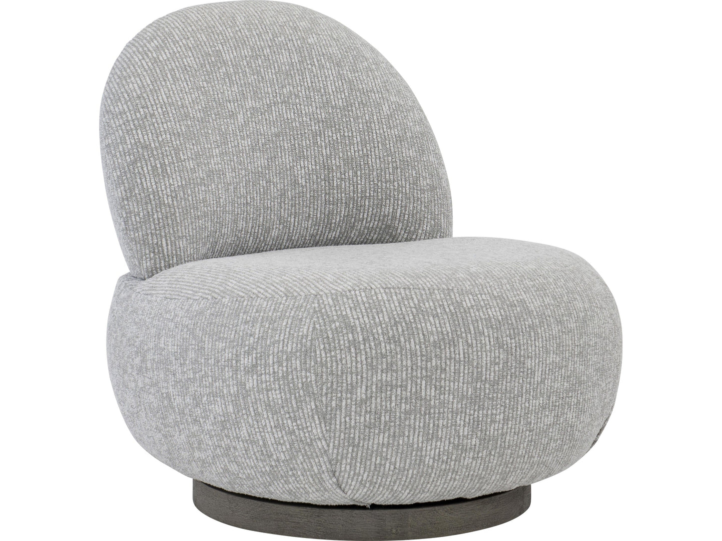 Caicos Weathered Teak/Grey Outdoor Swivel Chair - Ornate Home