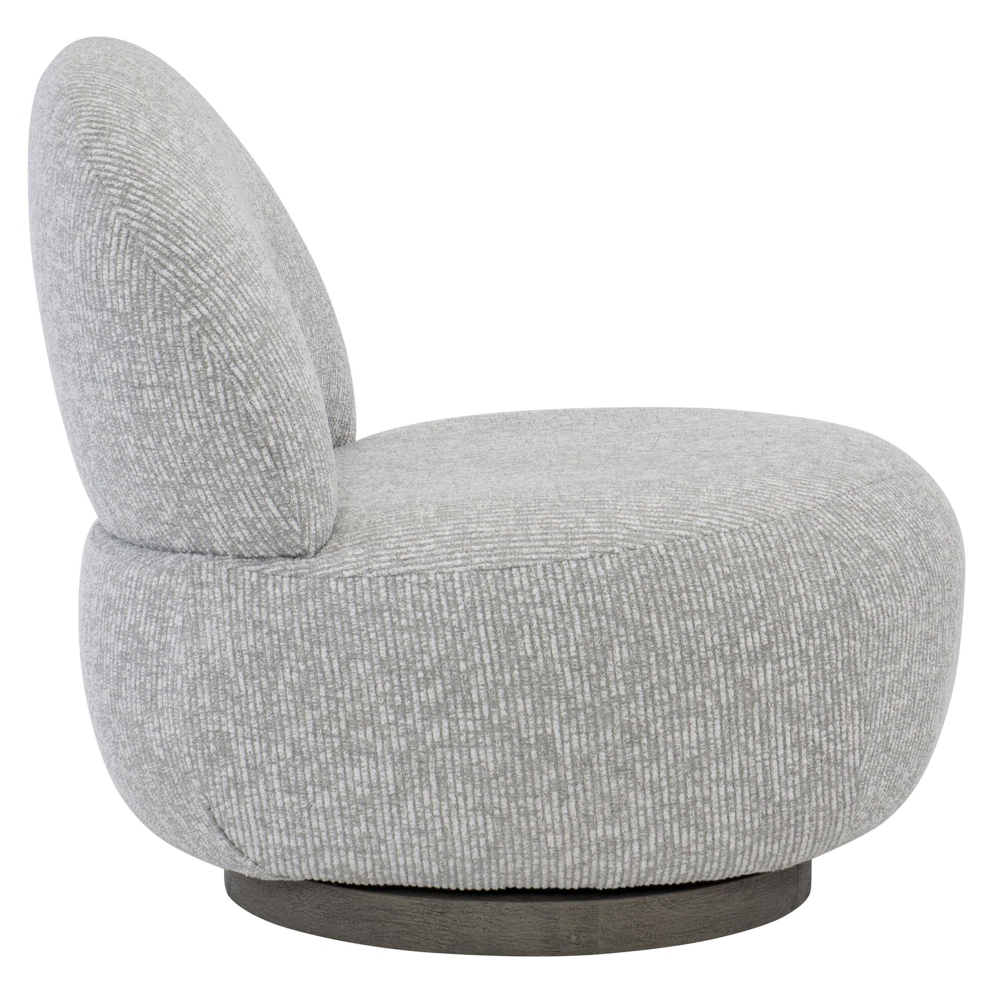 Caicos Weathered Teak/Grey Outdoor Swivel Chair - Ornate Home
