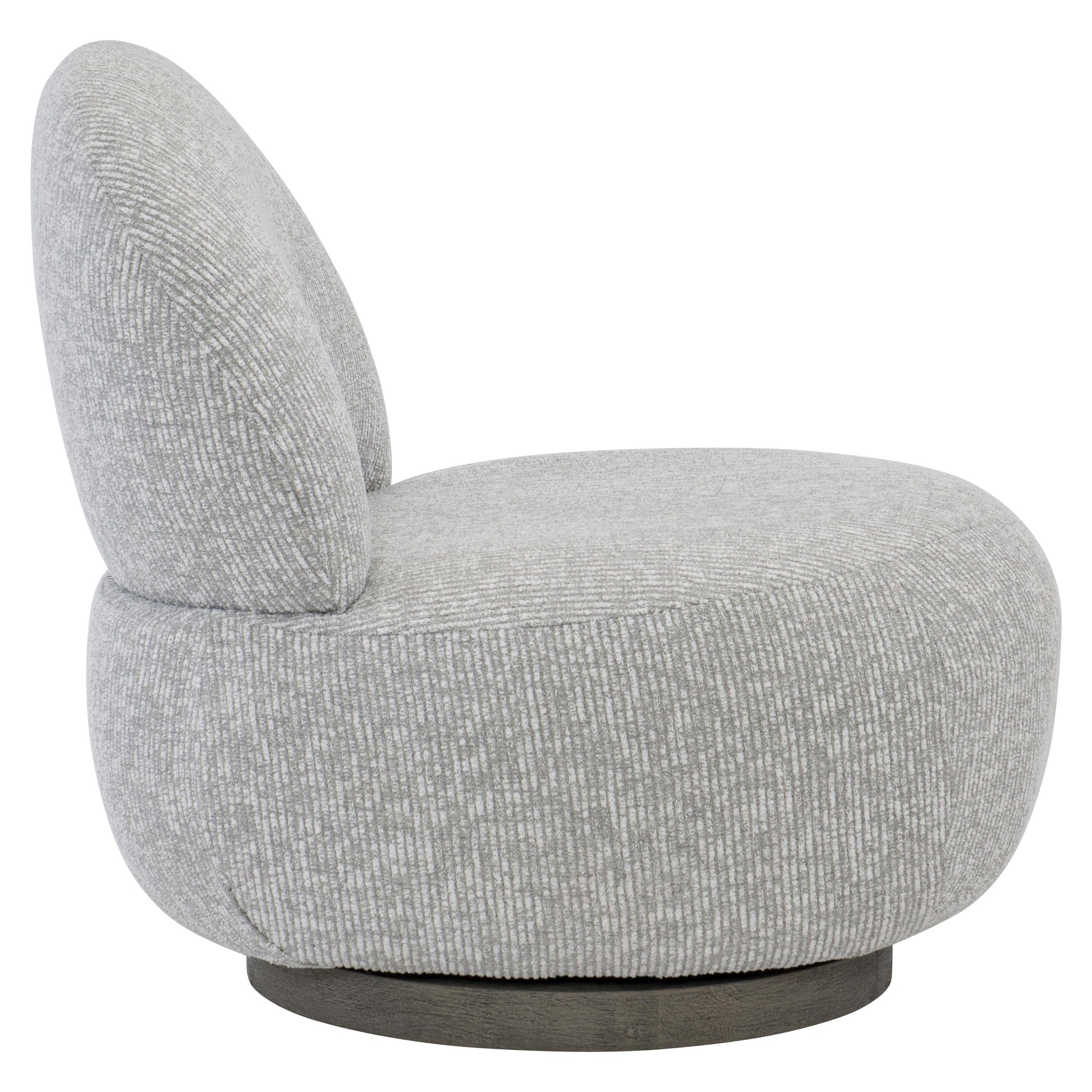 Caicos Weathered Teak/Grey Outdoor Swivel Chair - Ornate Home