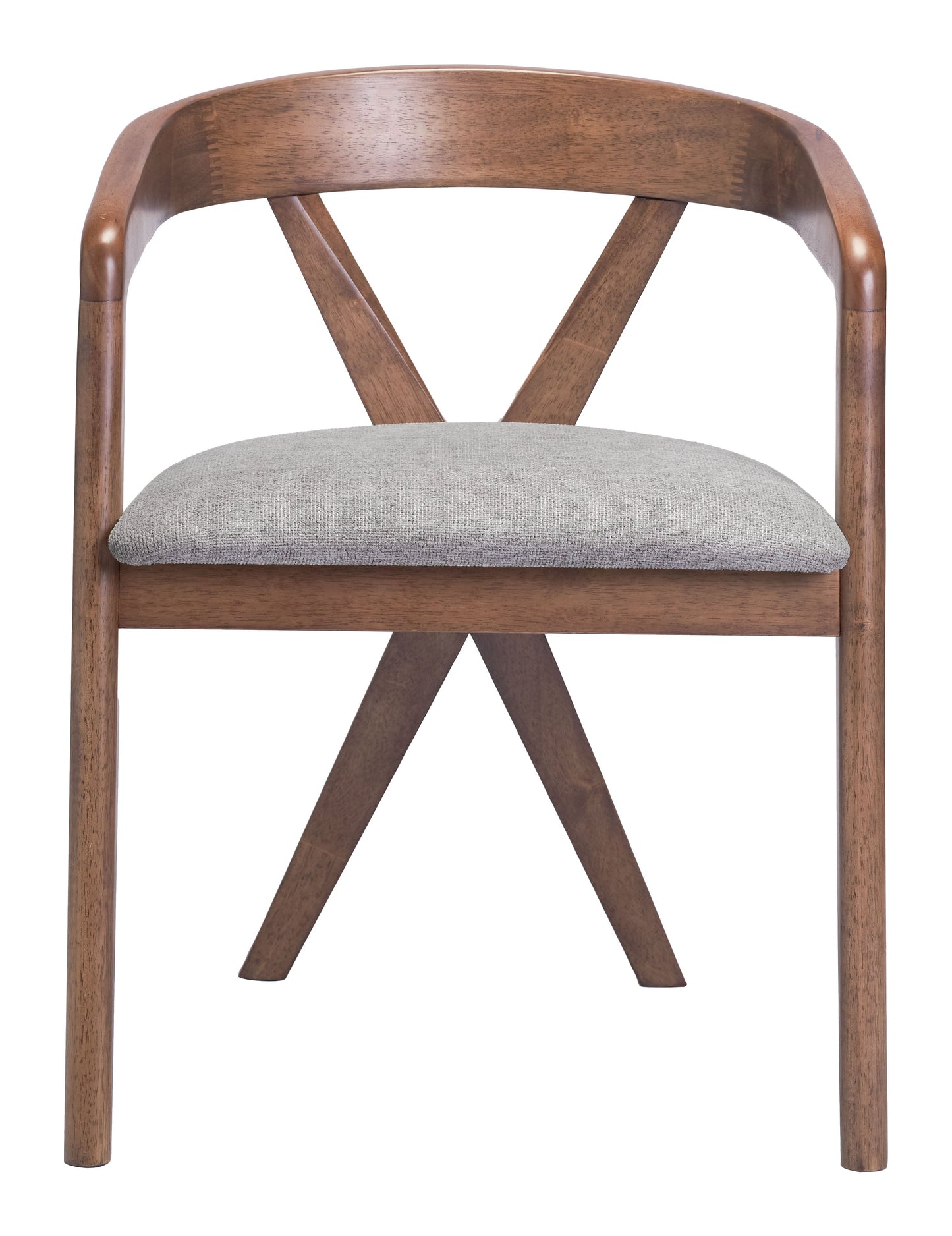 Cairo Dove Gray & Walnut Dining Chair - Ornate Home