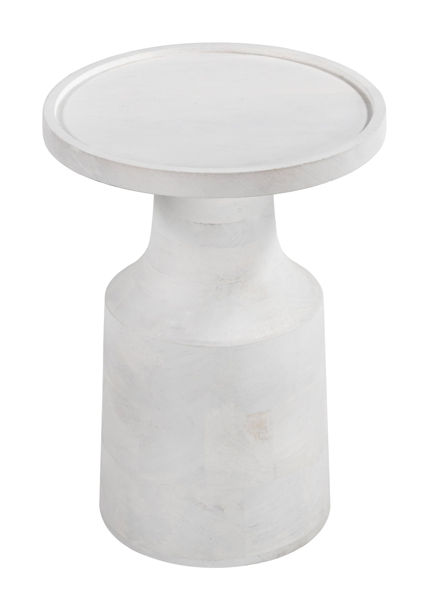 Cala White Side Table - Ornate Home