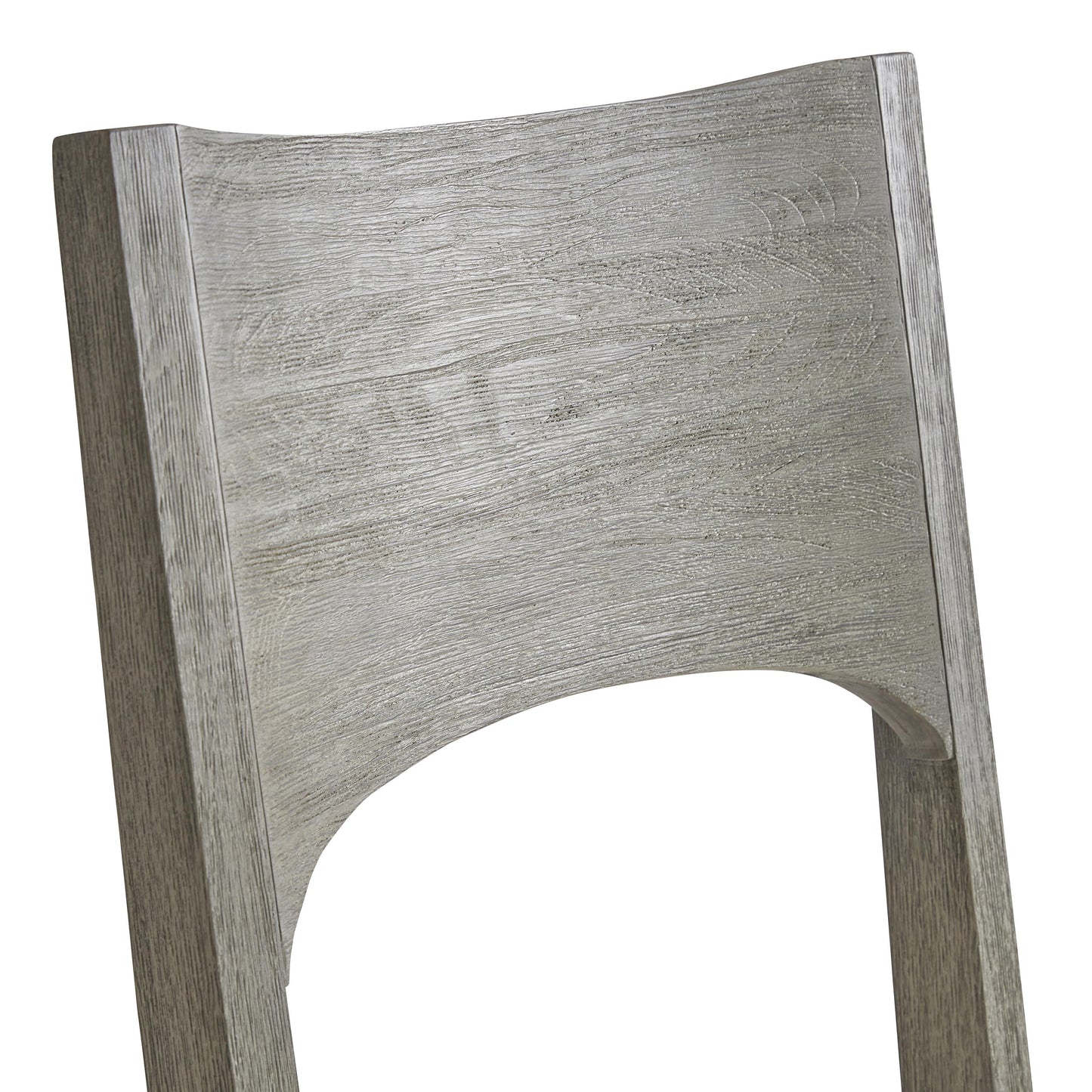 Calais Weathered Teak/White/Cream Outdoor Side Chair - Ornate Home