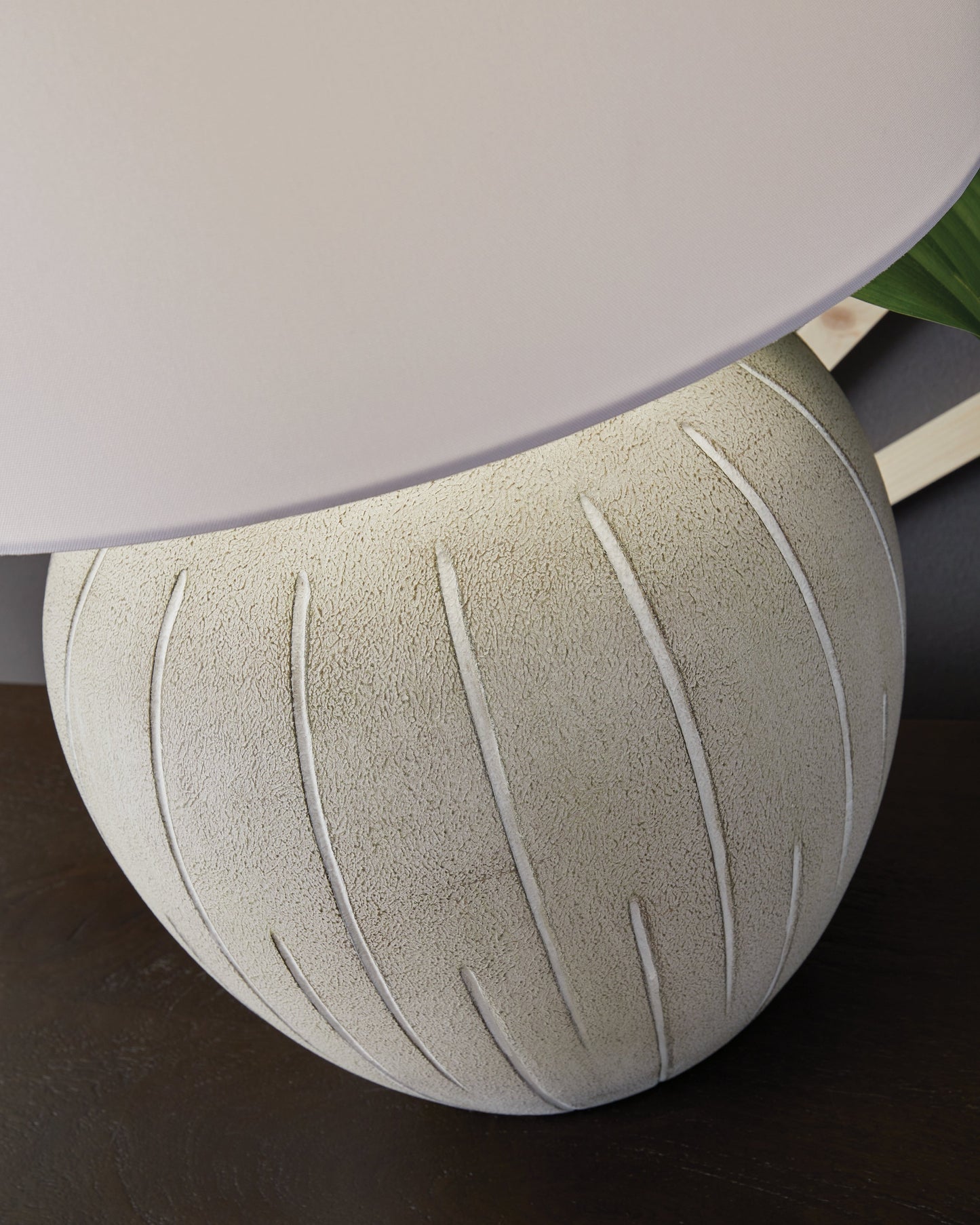 Calbert Warm Gray Table Lamp- Viva Furn