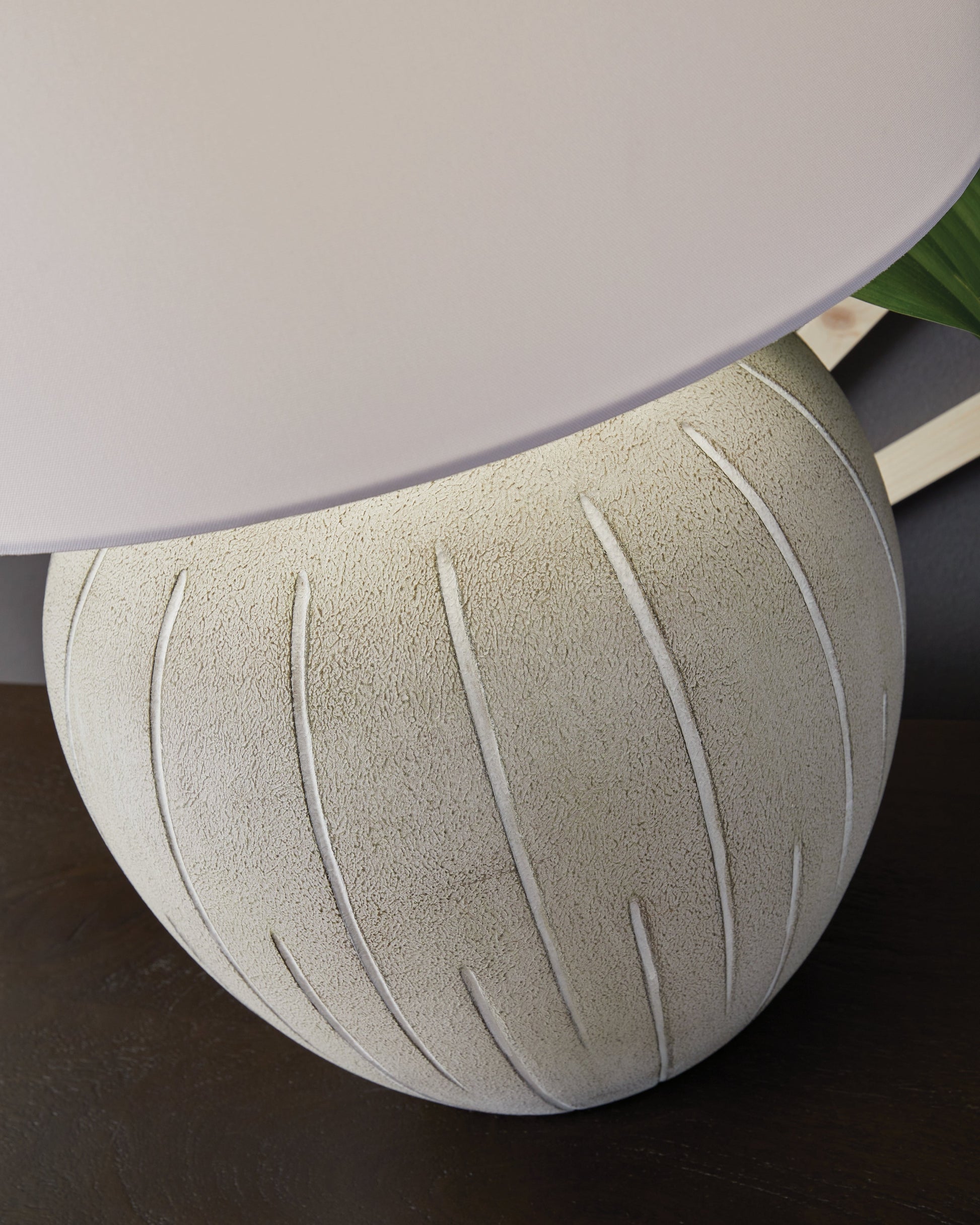 Calbert Warm Gray Table Lamp- Viva Furn