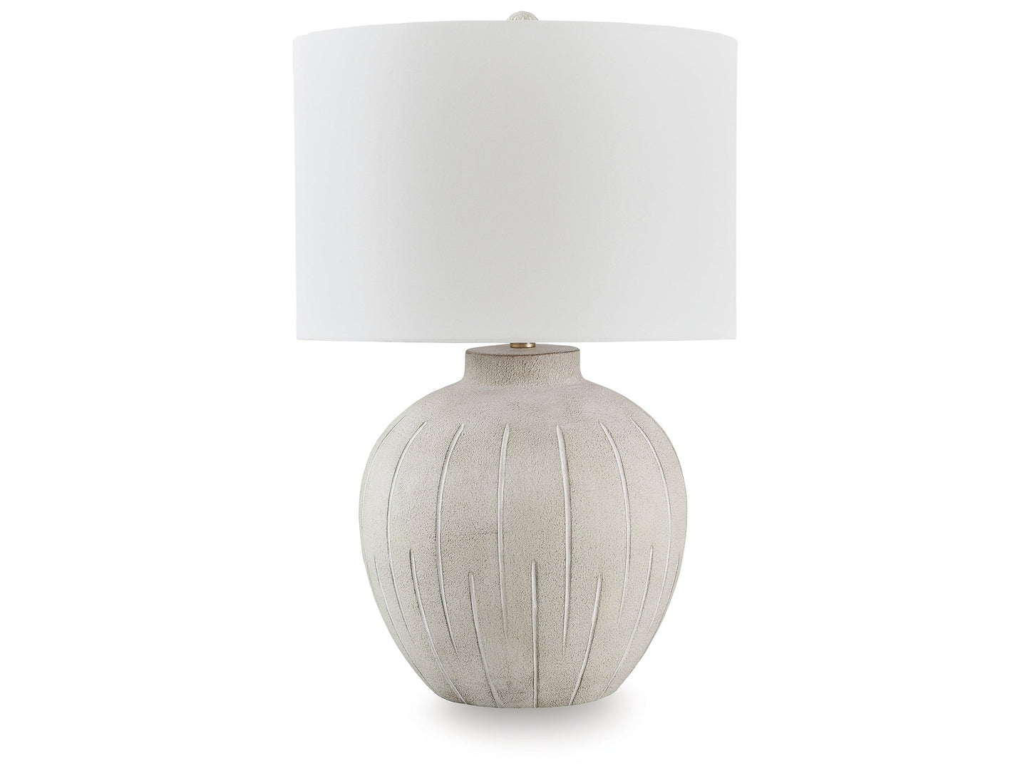 Calbert Warm Gray Table Lamp- Viva Furn