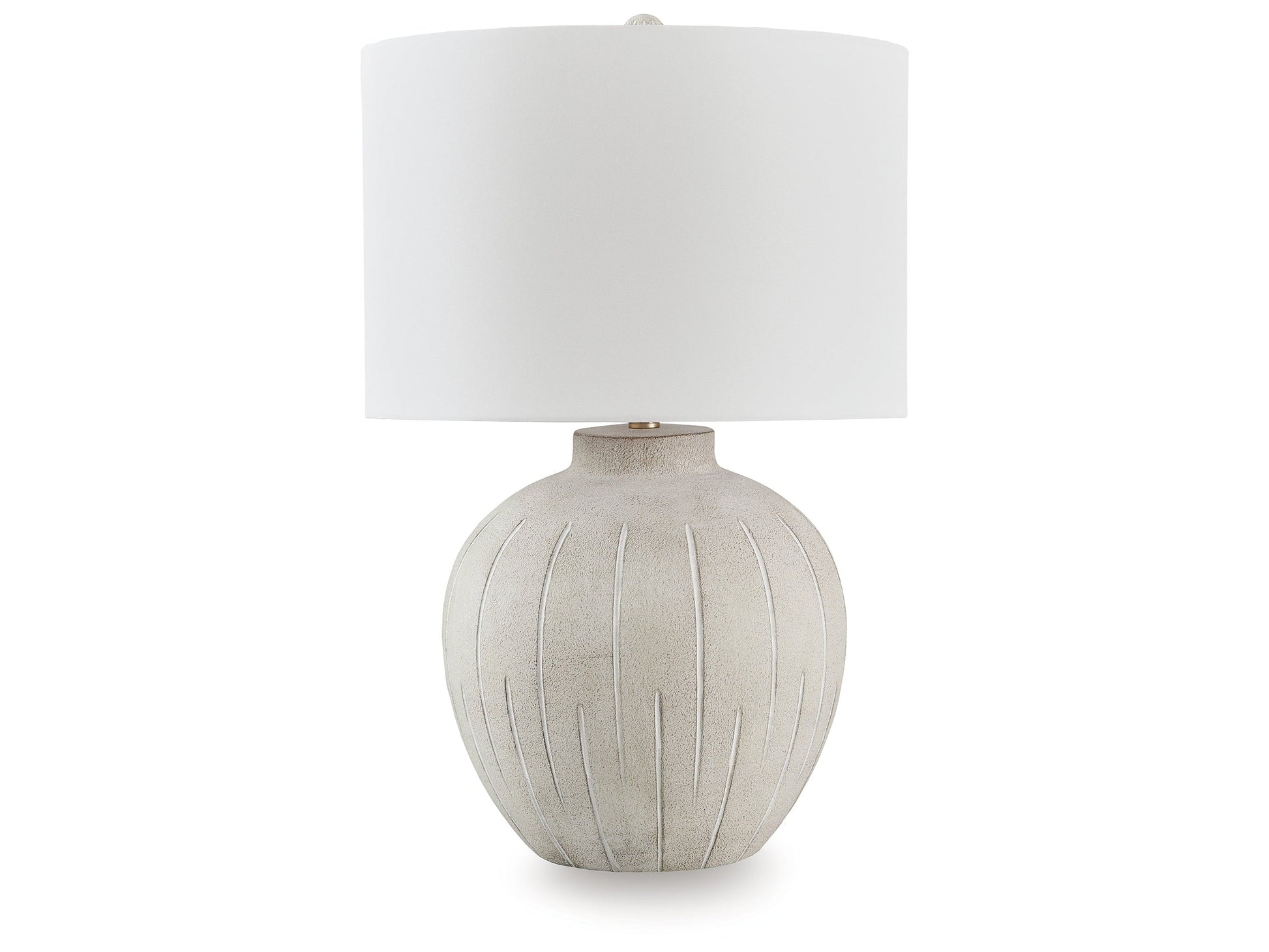 Calbert Warm Gray Table Lamp- Viva Furn