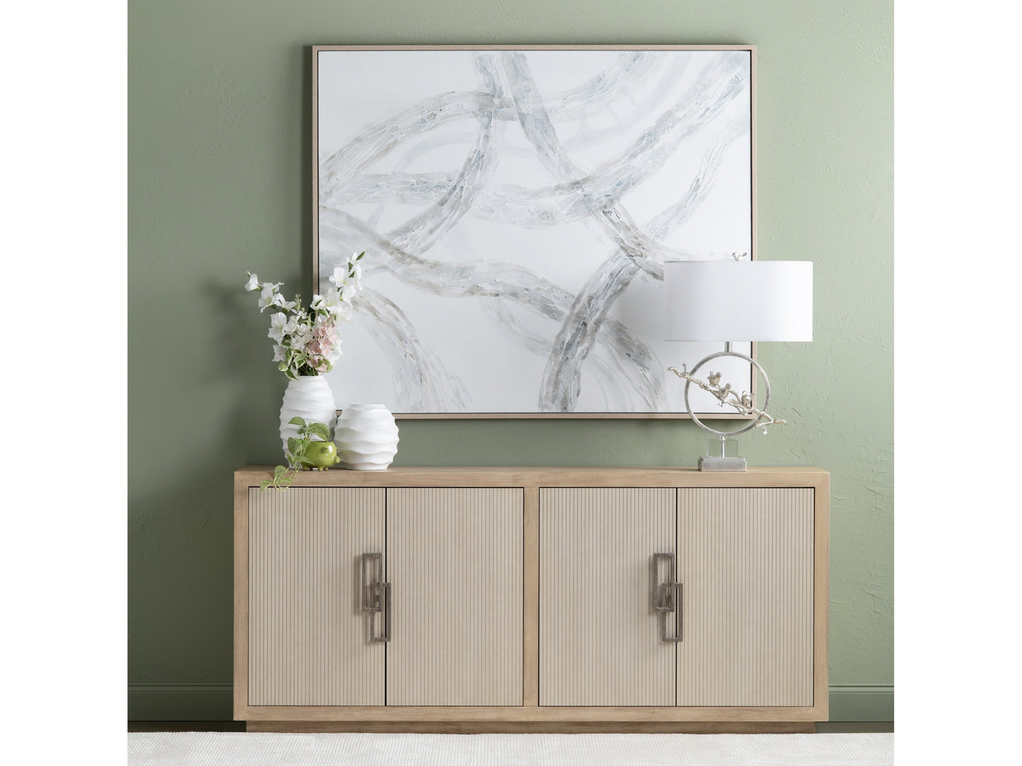 Caldwell Brown/White Canvas - Ornate Home