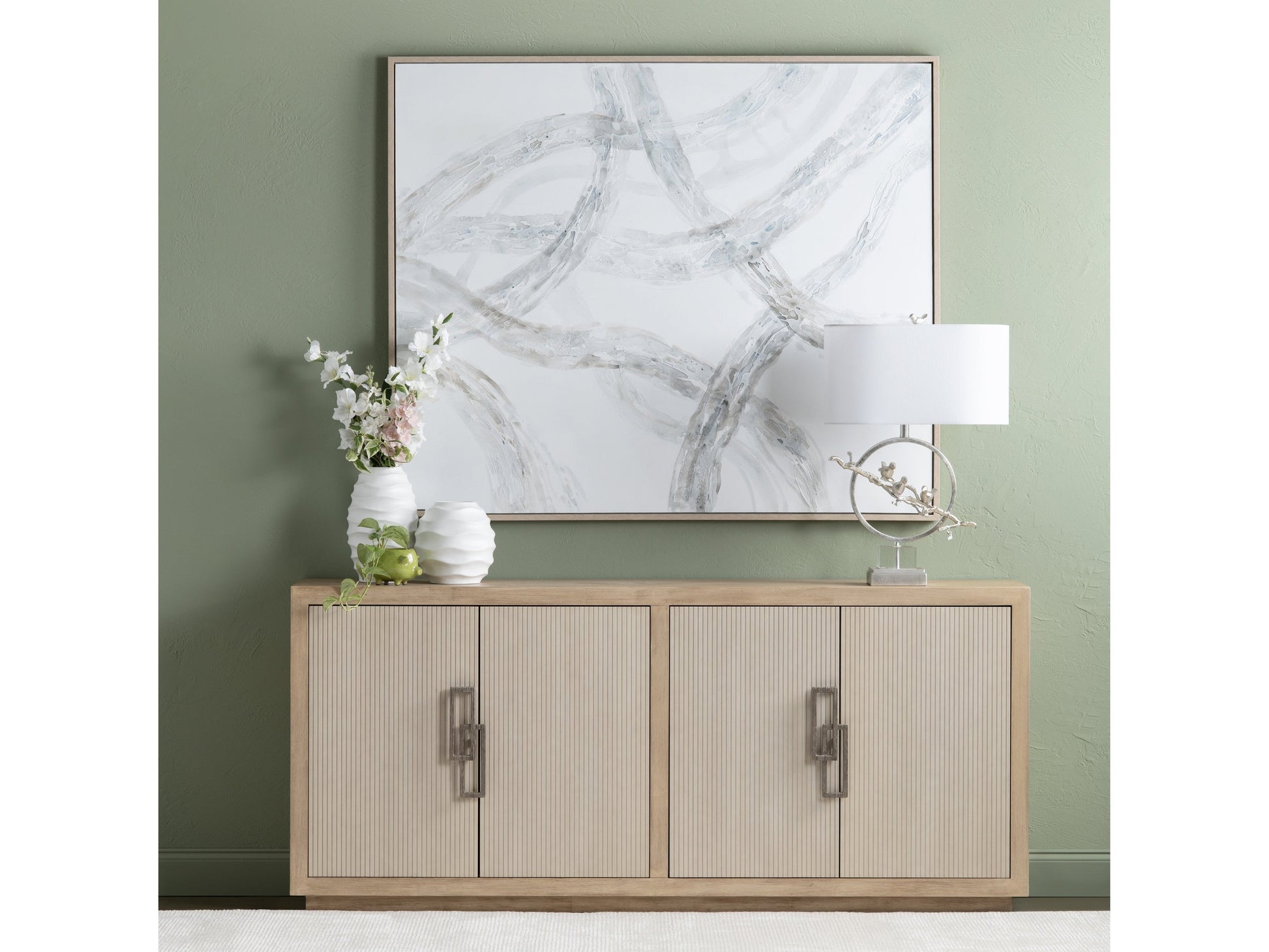 Caldwell Brown/White Canvas - Ornate Home