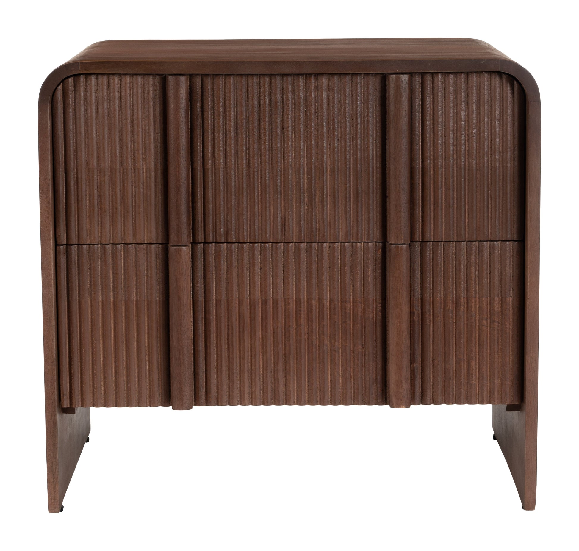 Calipso Walnut Nightstand - Ornate Home