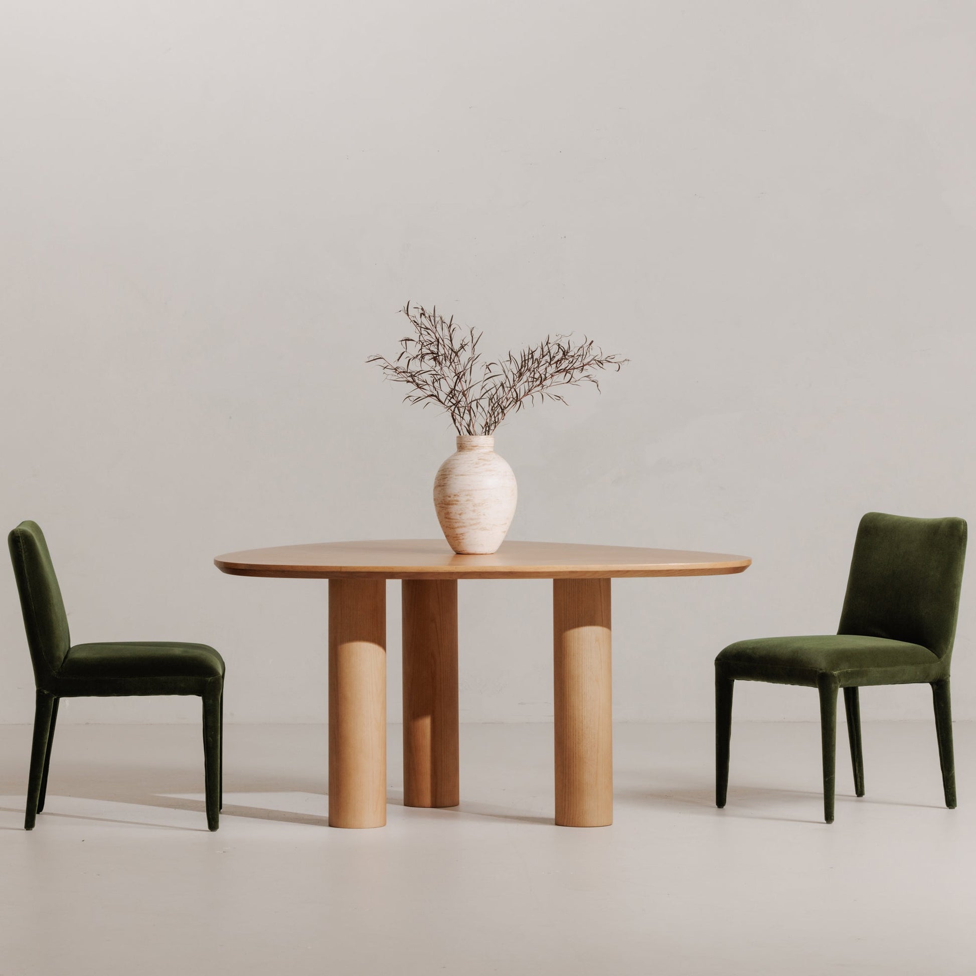 Calla Green Velvet Dining Chair (Set of 2) - Ornate Home