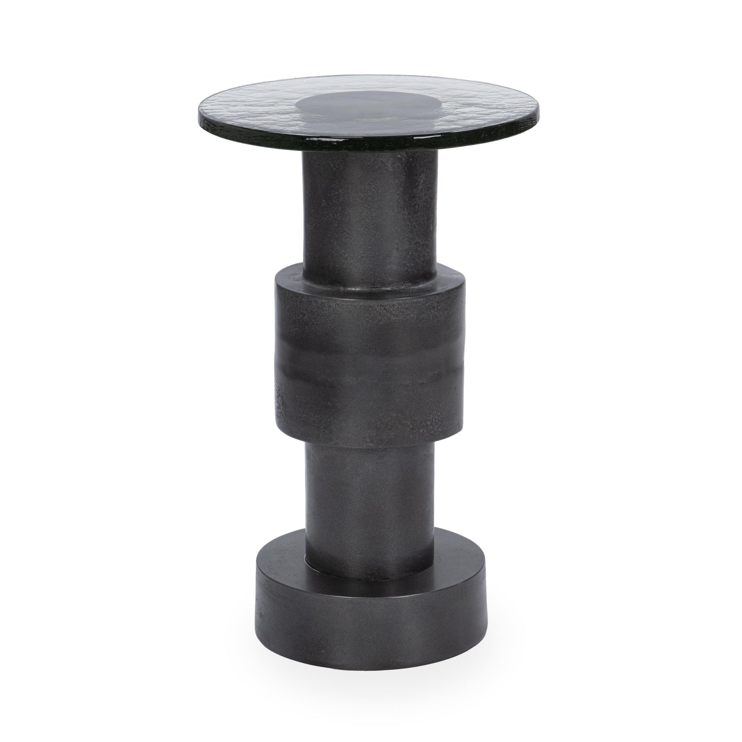 Callen Antique Nickel Accent Table - Ornate Home
