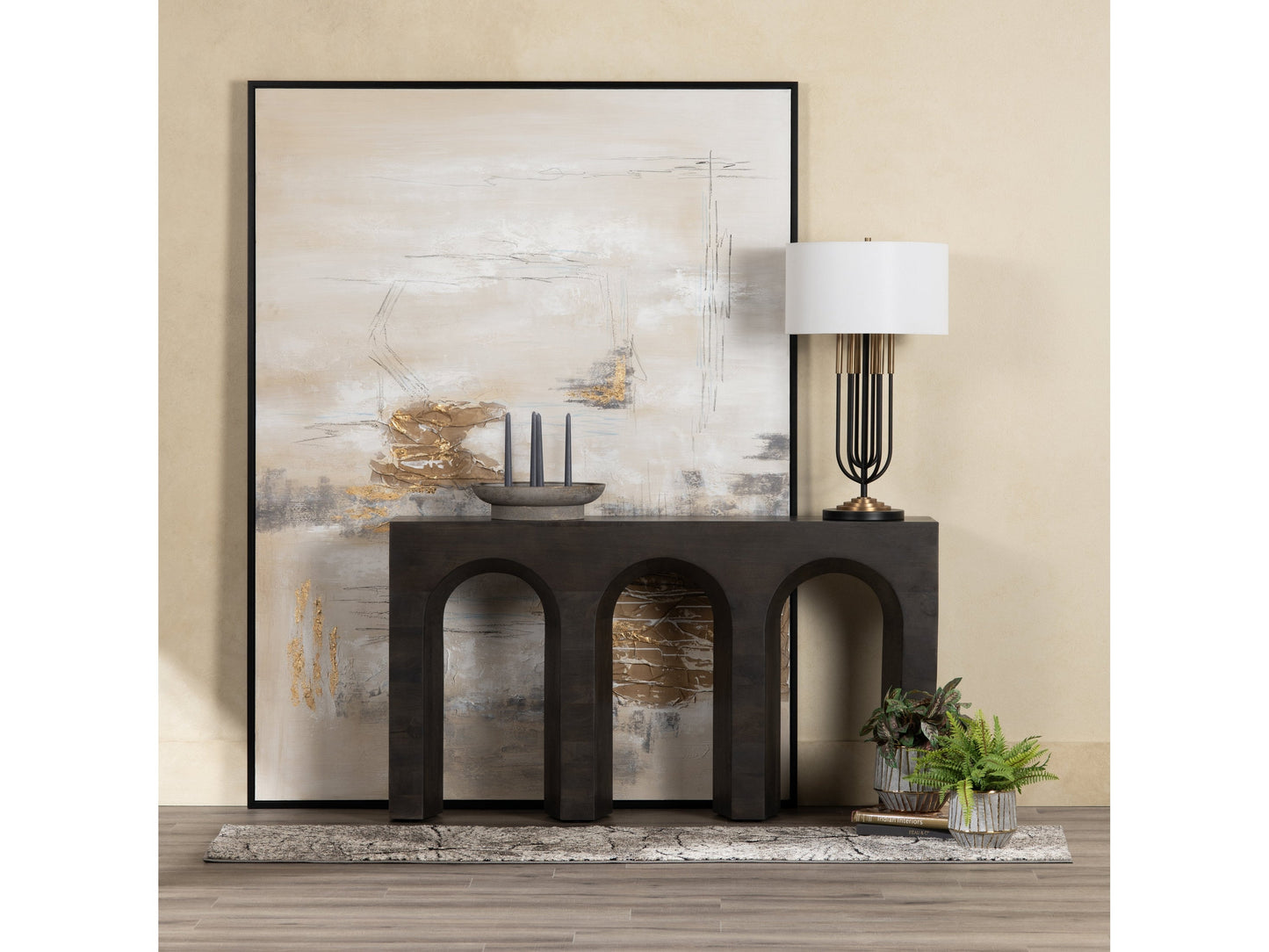 Calm, Cool, Collected Grey/Brown Canvas - Ornate Home