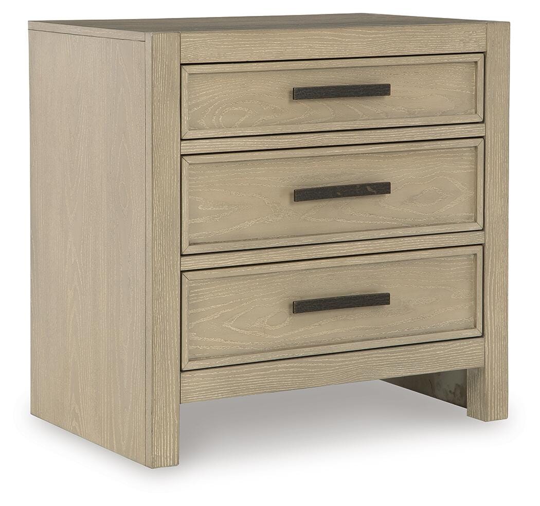 Calmoro Gray Nightstand- Viva Furn