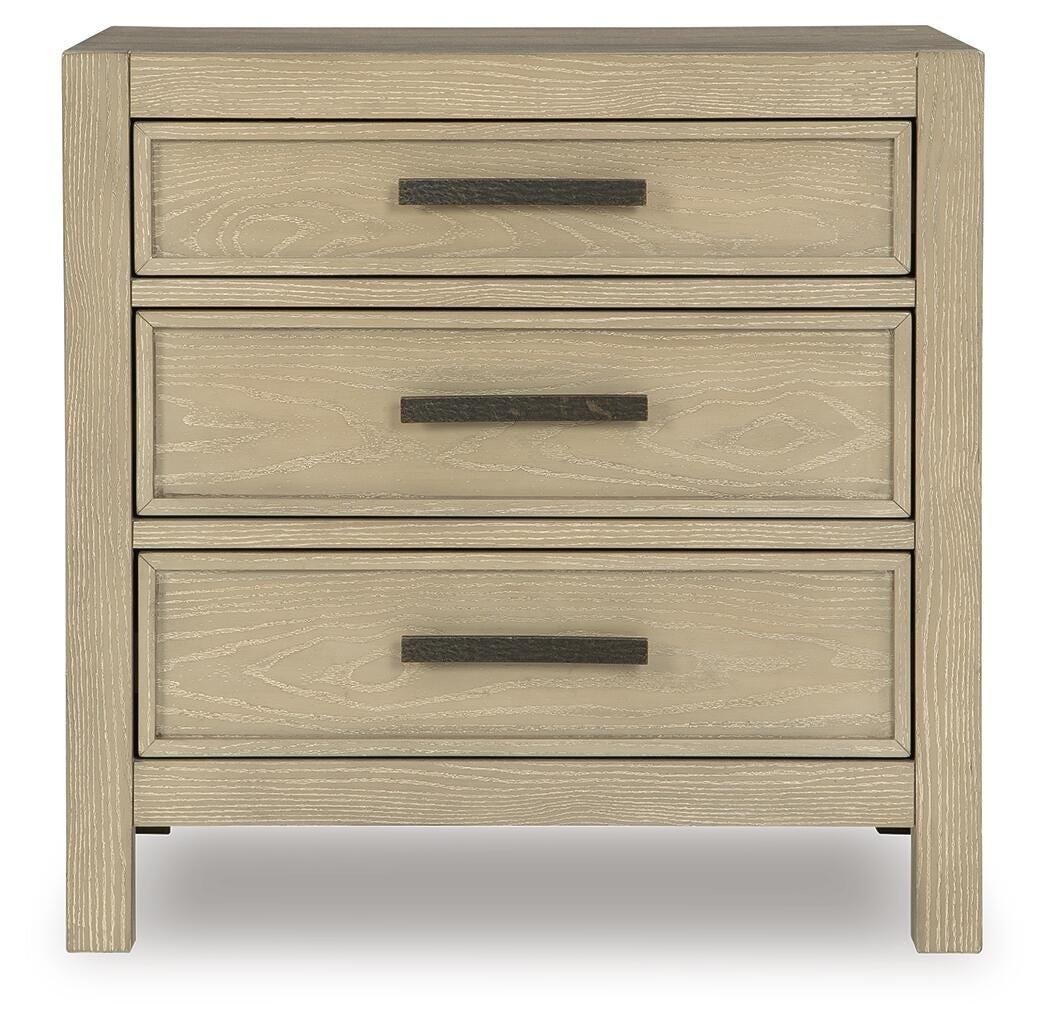 Calmoro Gray Nightstand- Viva Furn