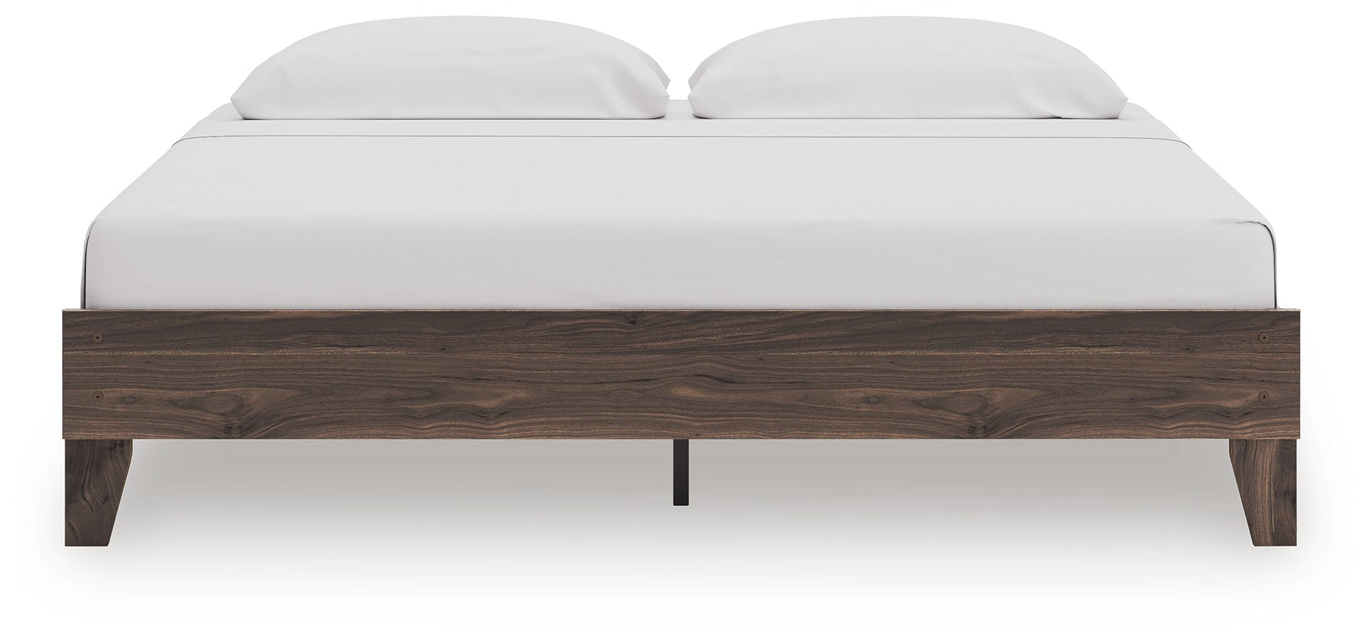 Calverson Brown King Platform Bed- Viva Furn