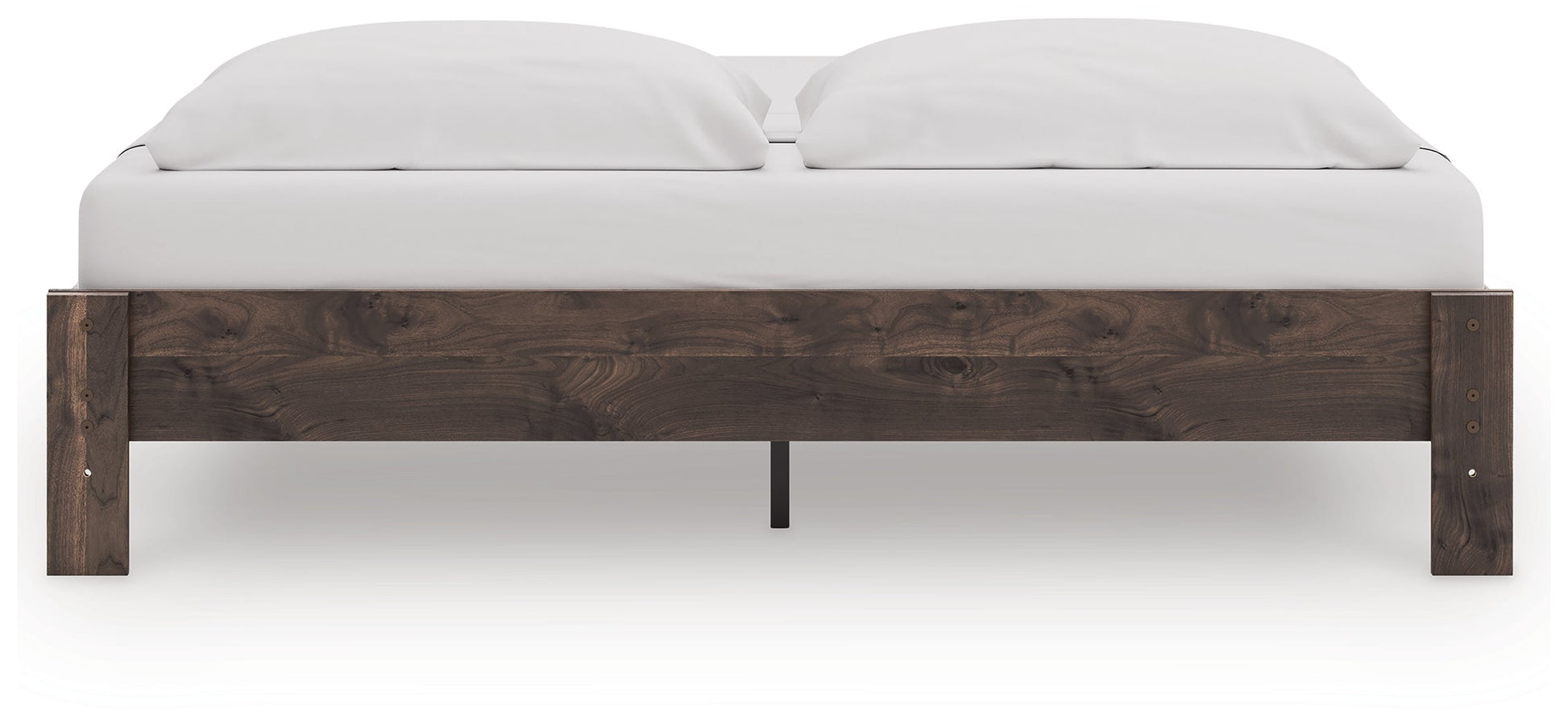 Calverson Brown King Platform Bed- Viva Furn