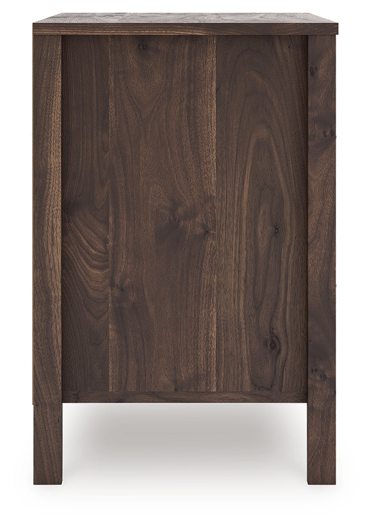 Calverson Mocha Two Drawer Night Stand- Viva Furn