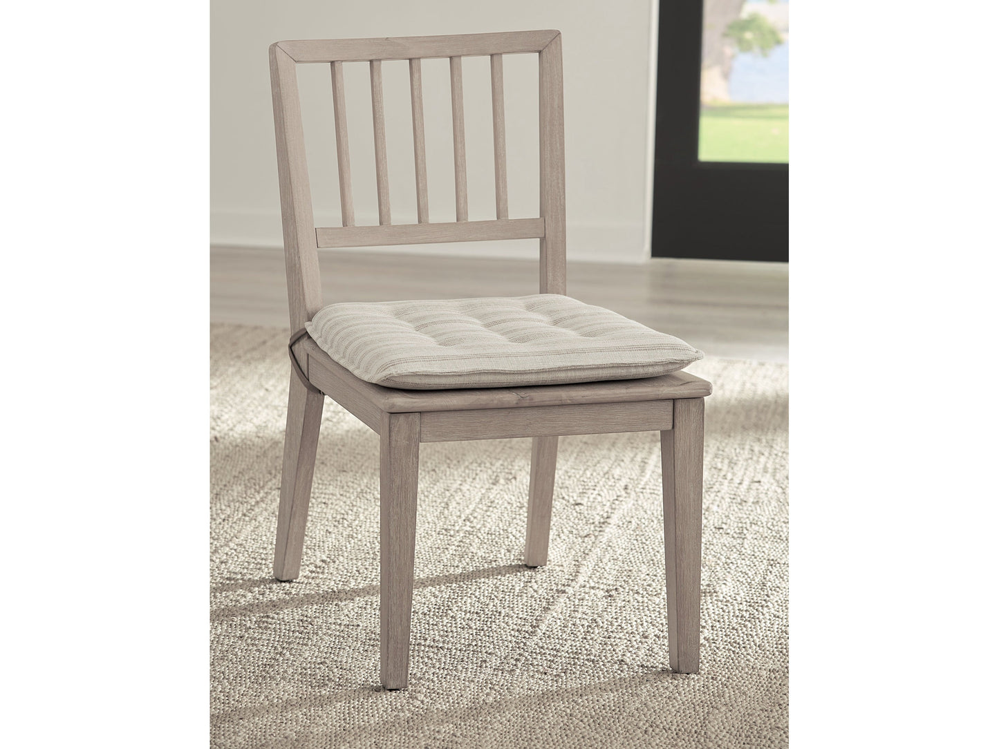 Camden Chai/Oat Wood Dining Chair with Detachable Cushion (Set of 2) - Ornate Home