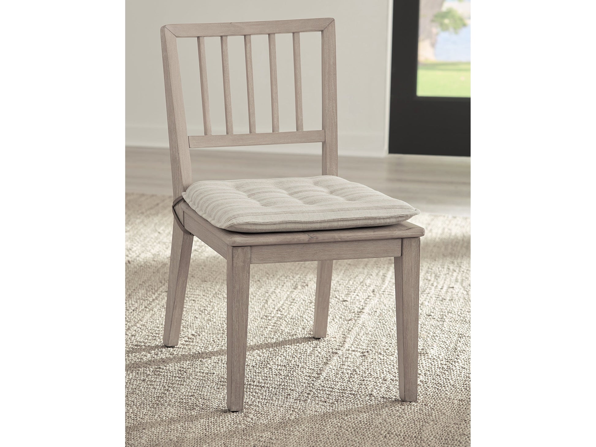 Camden Chai/Oat Wood Dining Chair with Detachable Cushion (Set of 2) - Ornate Home