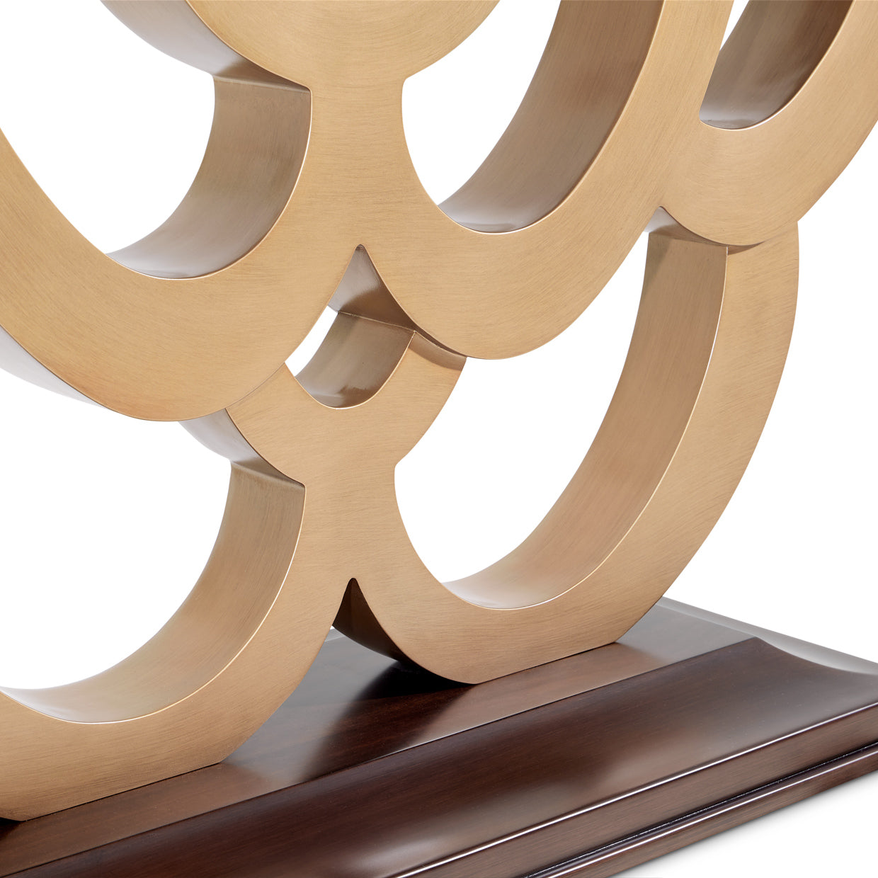 Camellia Field Warm Pecan Console Table - Ornate Home
