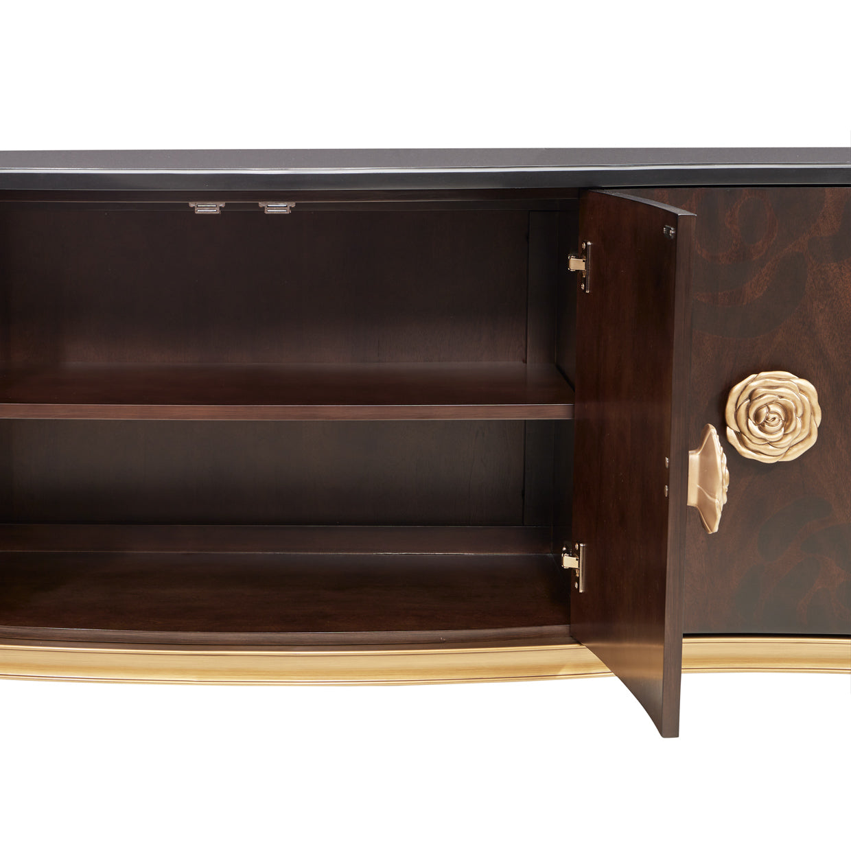 Camellia Field Warm Pecan Sideboard - Ornate Home