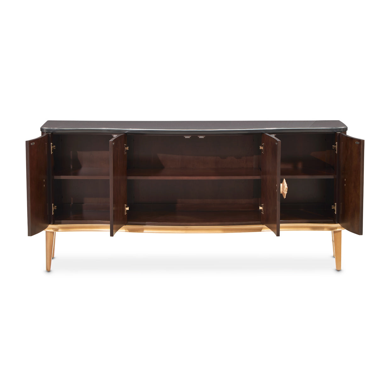 Camellia Field Warm Pecan Sideboard - Ornate Home
