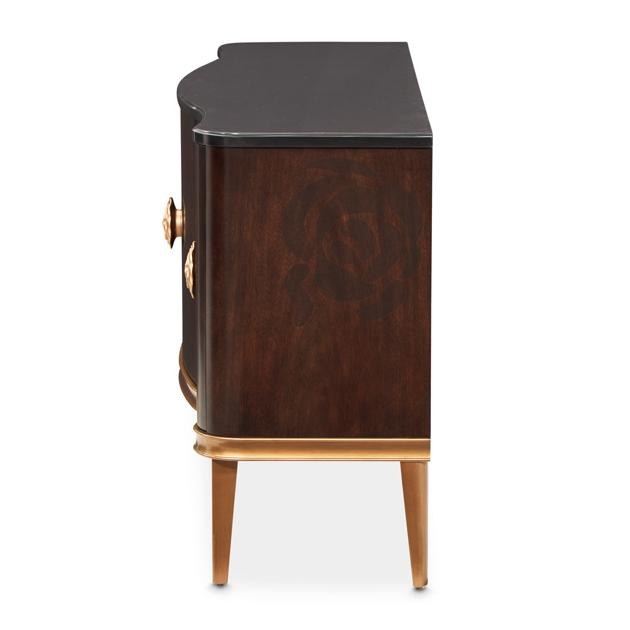Camellia Field Warm Pecan Sideboard - Ornate Home