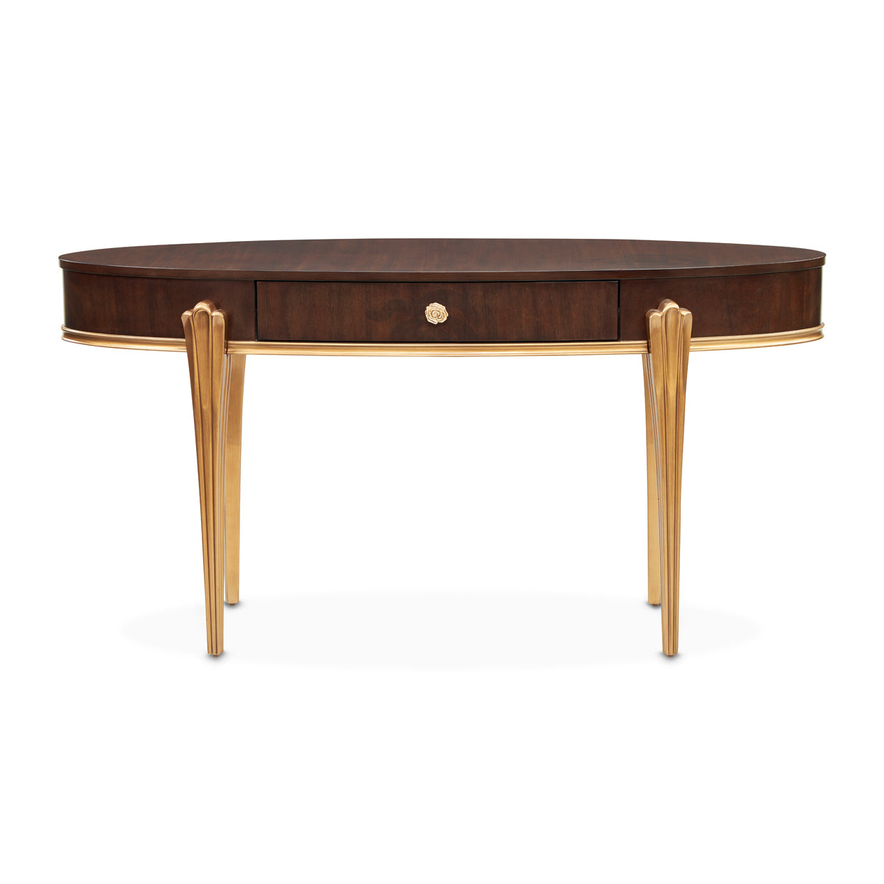 Camellia Field Warm Pecan Vanity with Mirror - Ornate Home