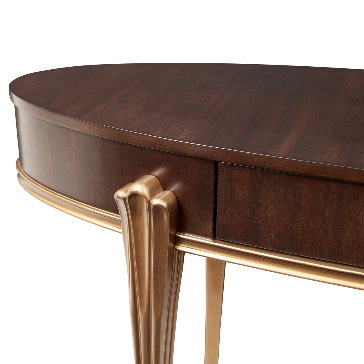 Camellia Field Warm Pecan Vanity with Mirror - Ornate Home