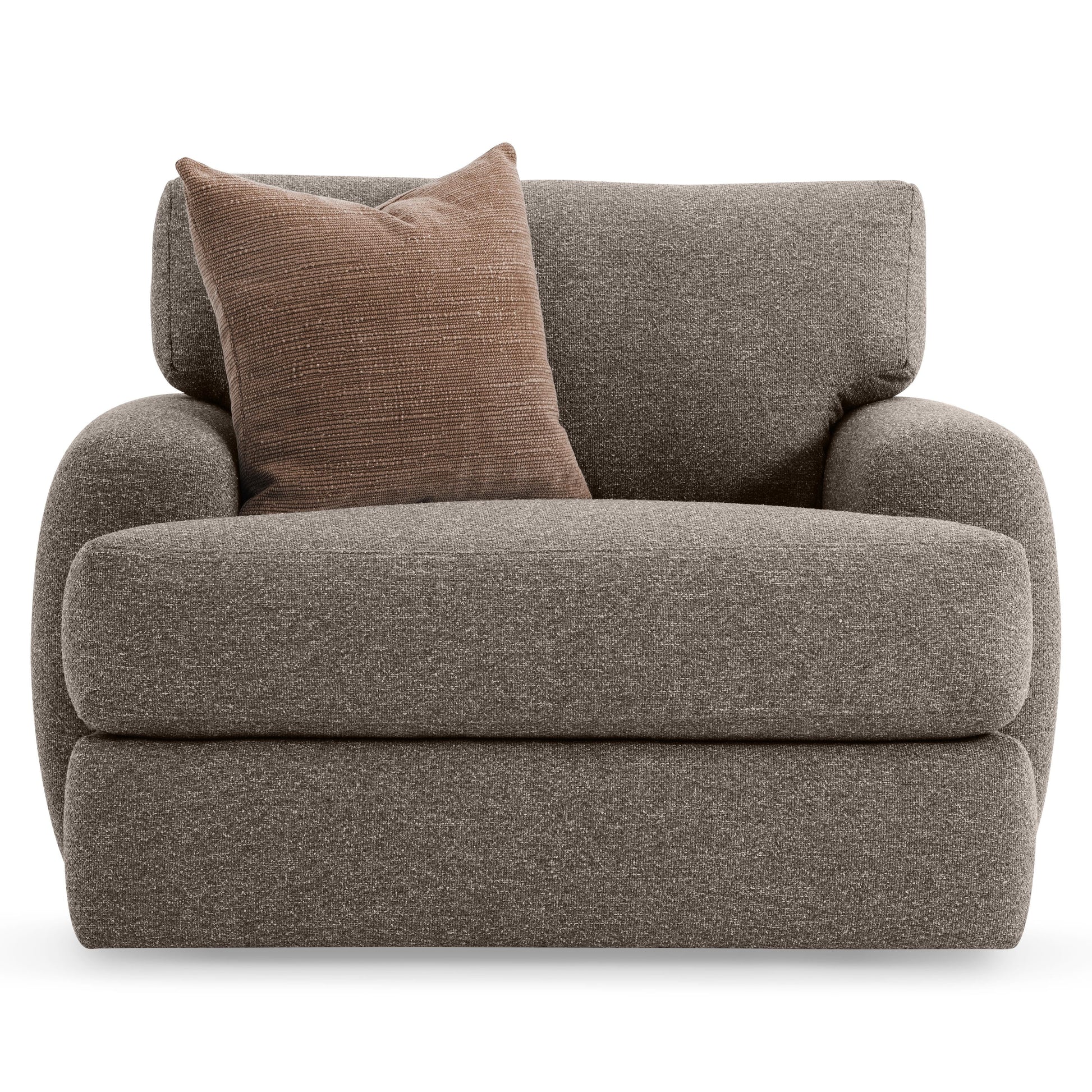 Cameron Beige/Tan Fabric Swivel Chair - Ornate Home