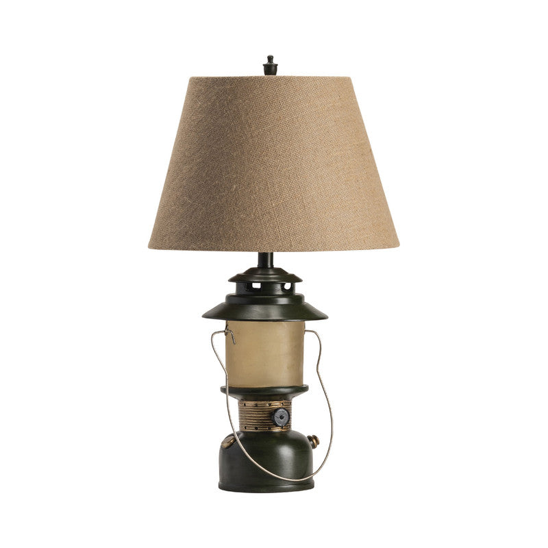 Camp Lantern Green Table Lamp & Nightlight (Set of 2) - Ornate Home