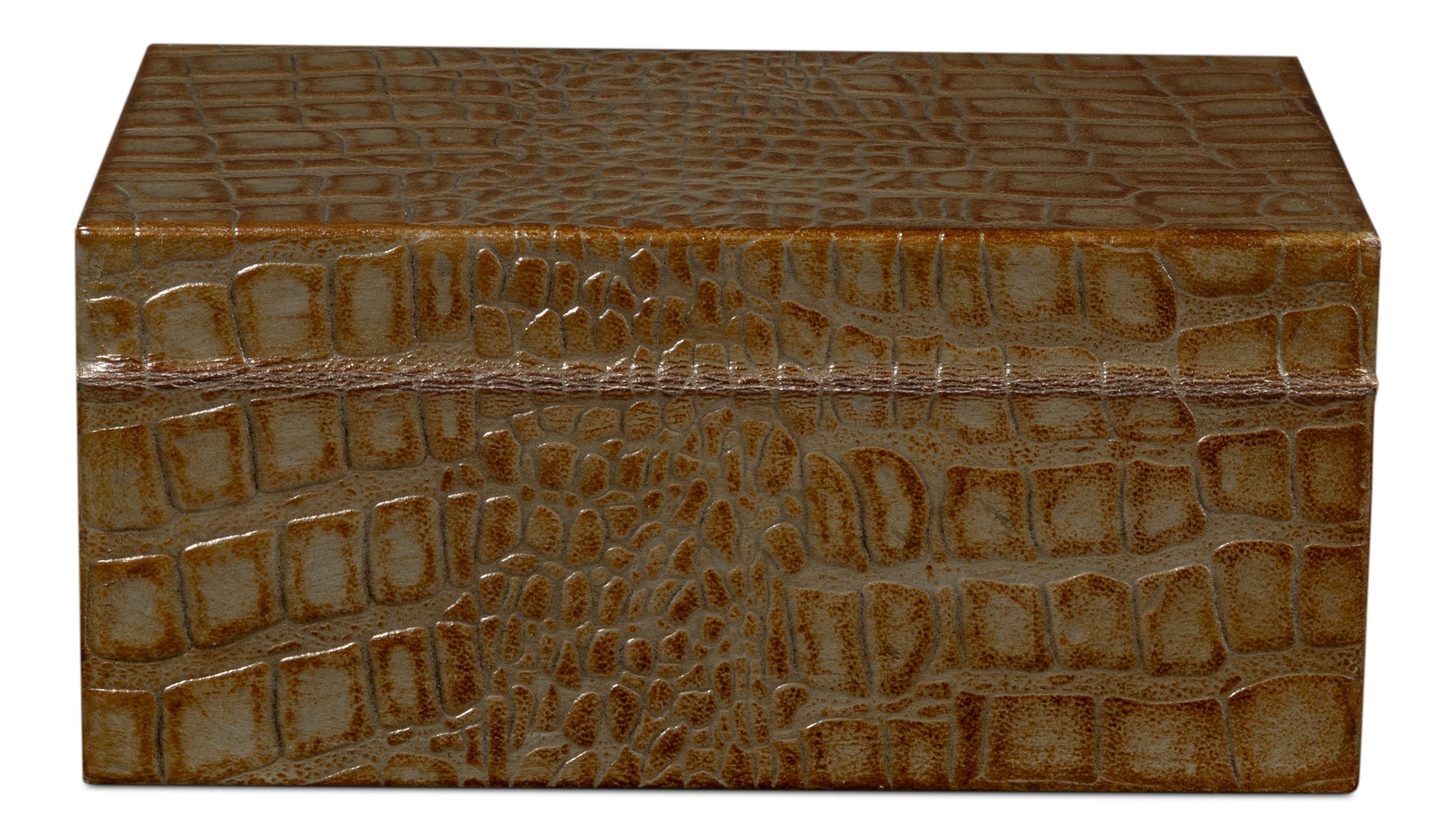 Candece Green Leather Box (Set of 2) - Ornate Home