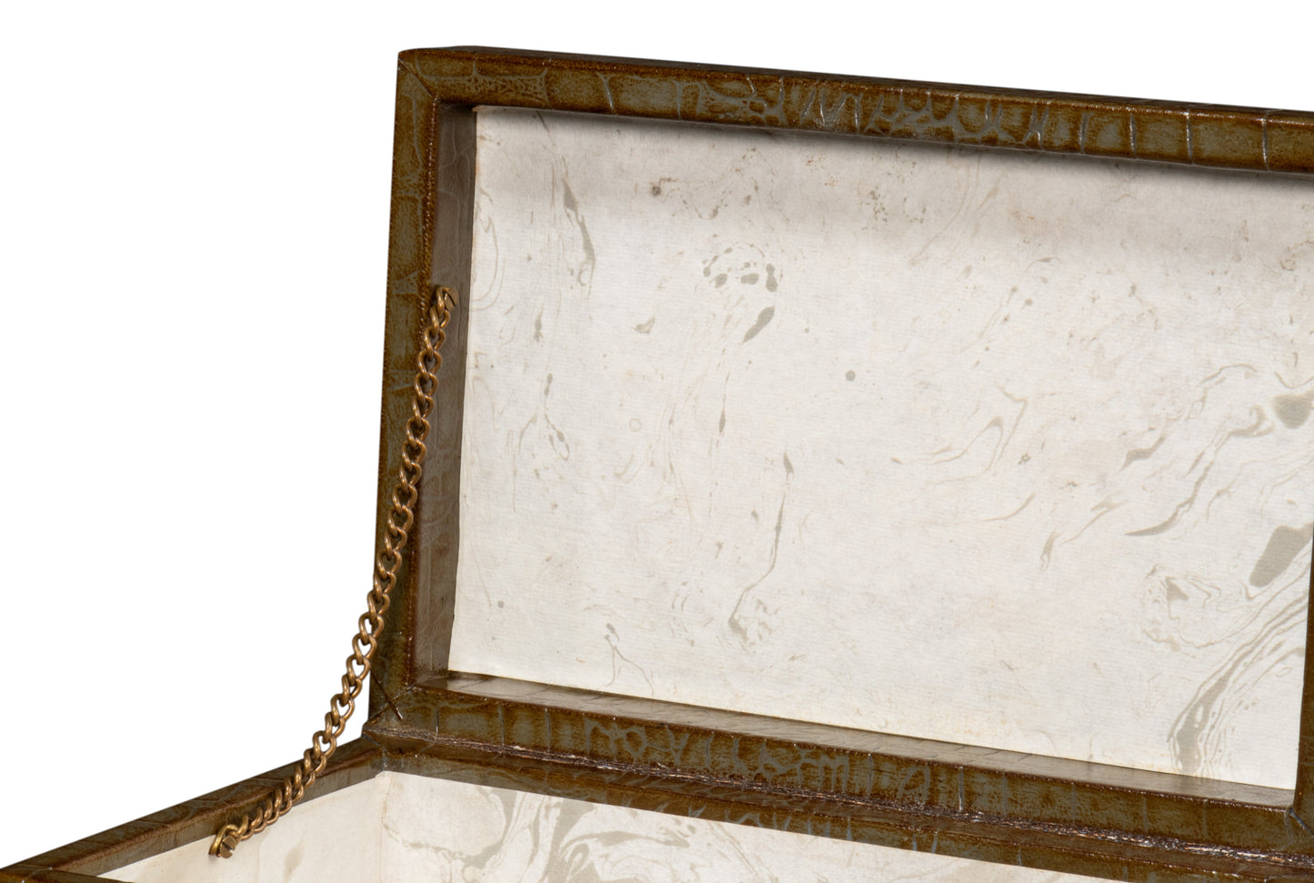 Candece Green Leather Box (Set of 2) - Ornate Home