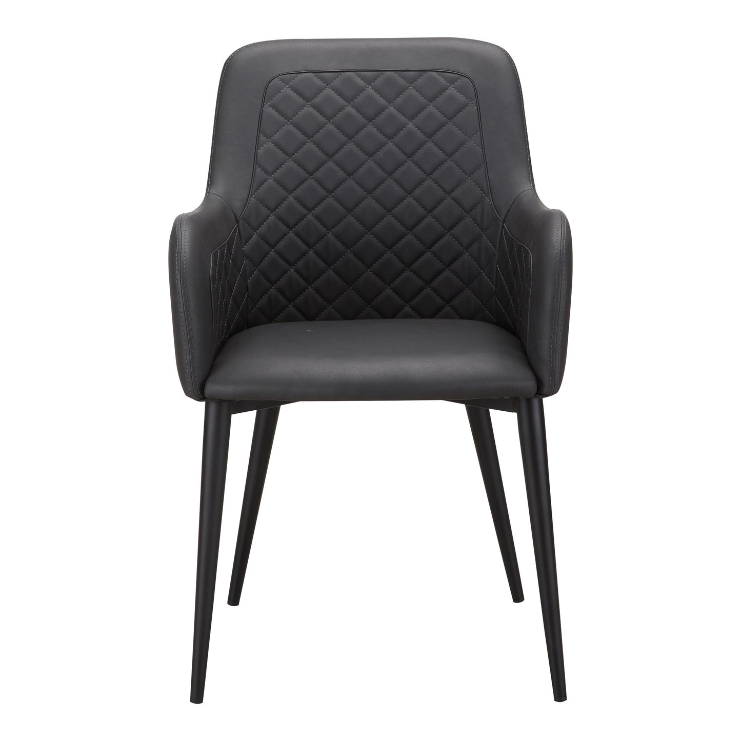 Cantata Slate Vegan Leather Dining Chair (Set of 2) - Ornate Home