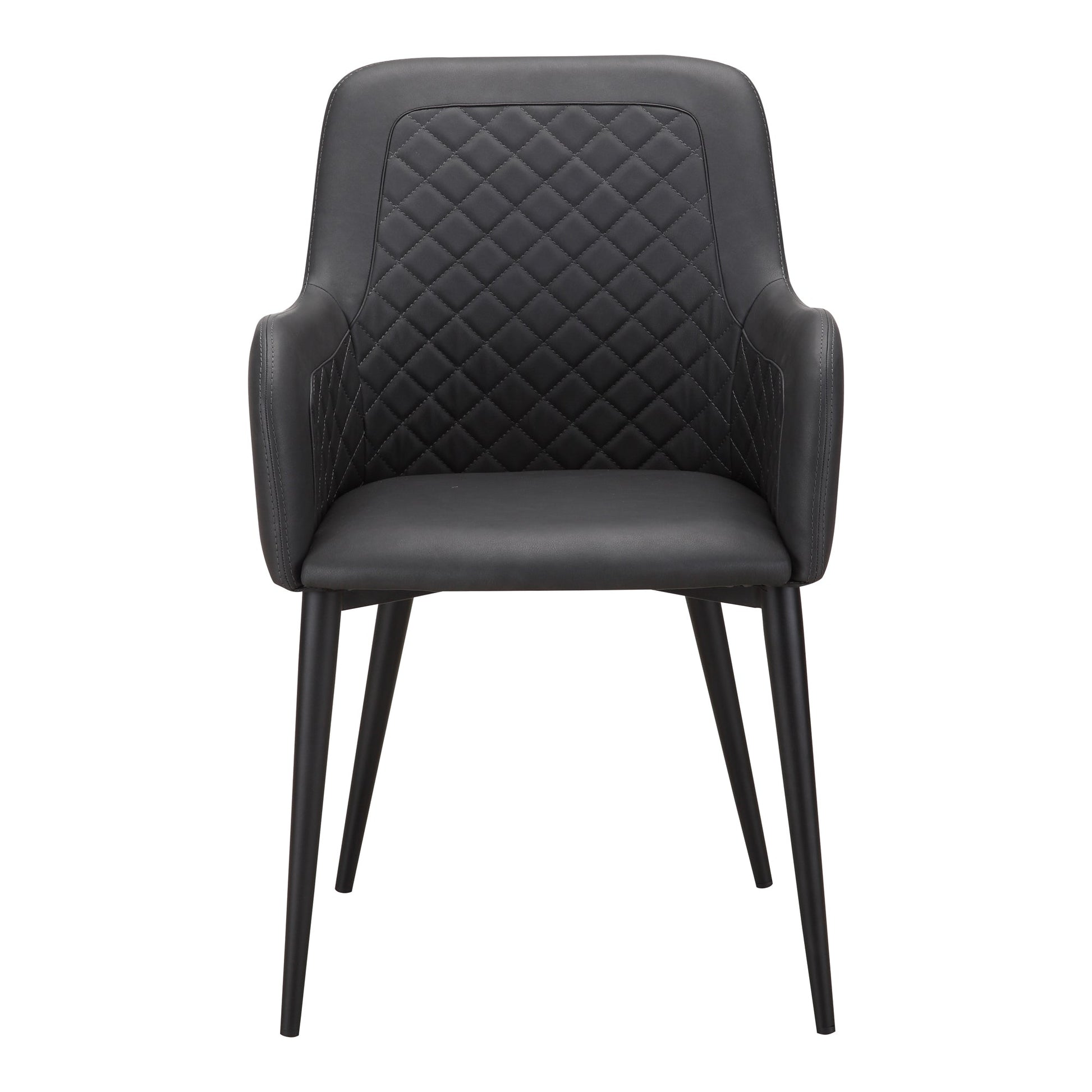 Cantata Slate Vegan Leather Dining Chair (Set of 2) - Ornate Home